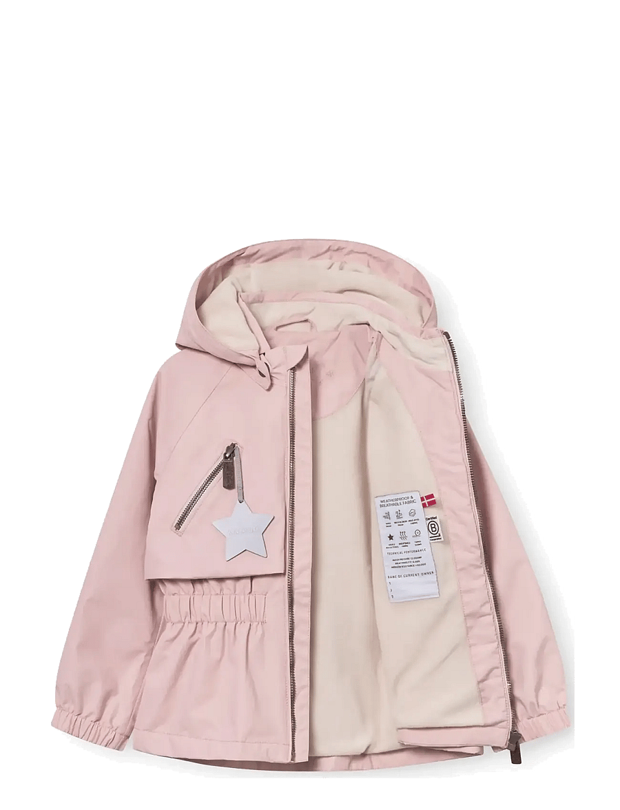 MINI A TURE - MATALGEA fleece lined jacket. GRS - regnjakker - rose smoke - 2