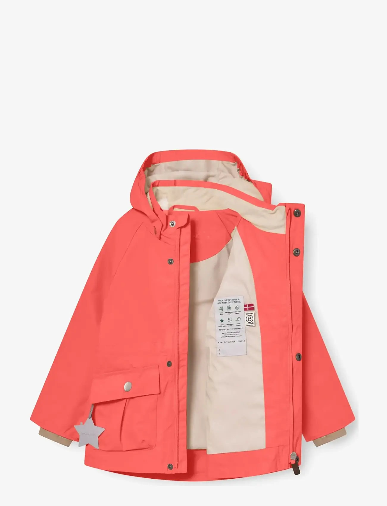 MINI A TURE - MATALLURE jacket. GRS - Õhukesed joped - paprika red - 2
