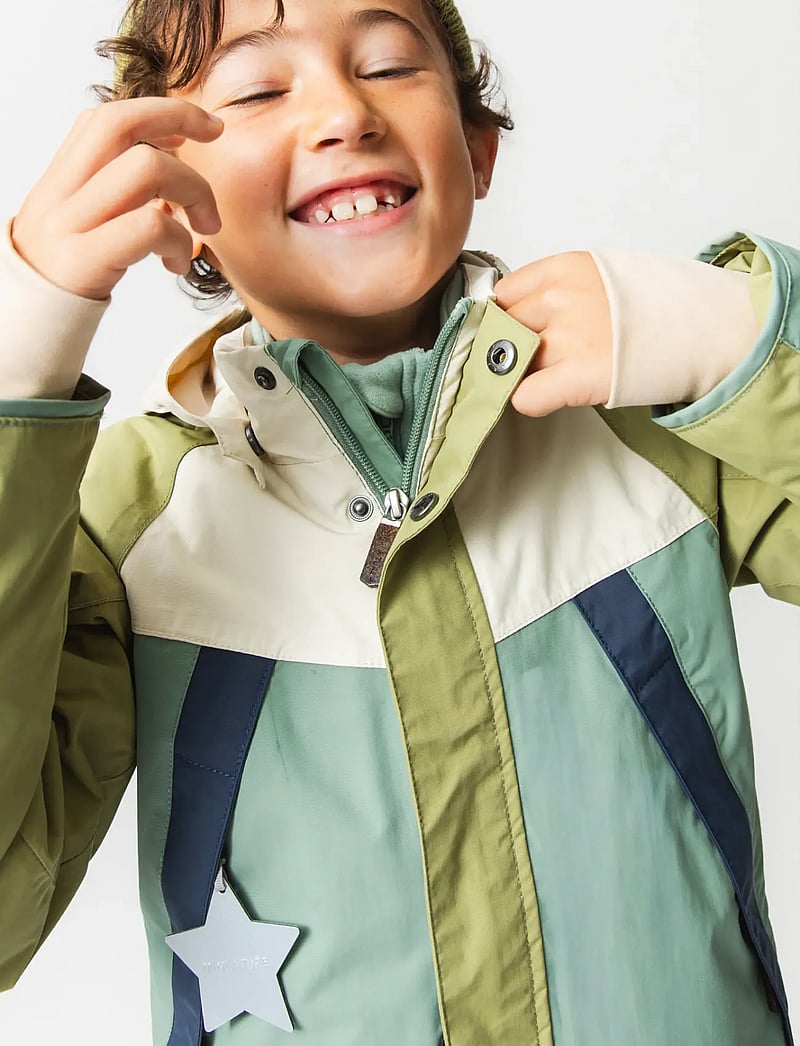 MINI A TURE - MATVALON fleece lined jacket. GRS - Õhukesed joped - granite green col. b. - 5