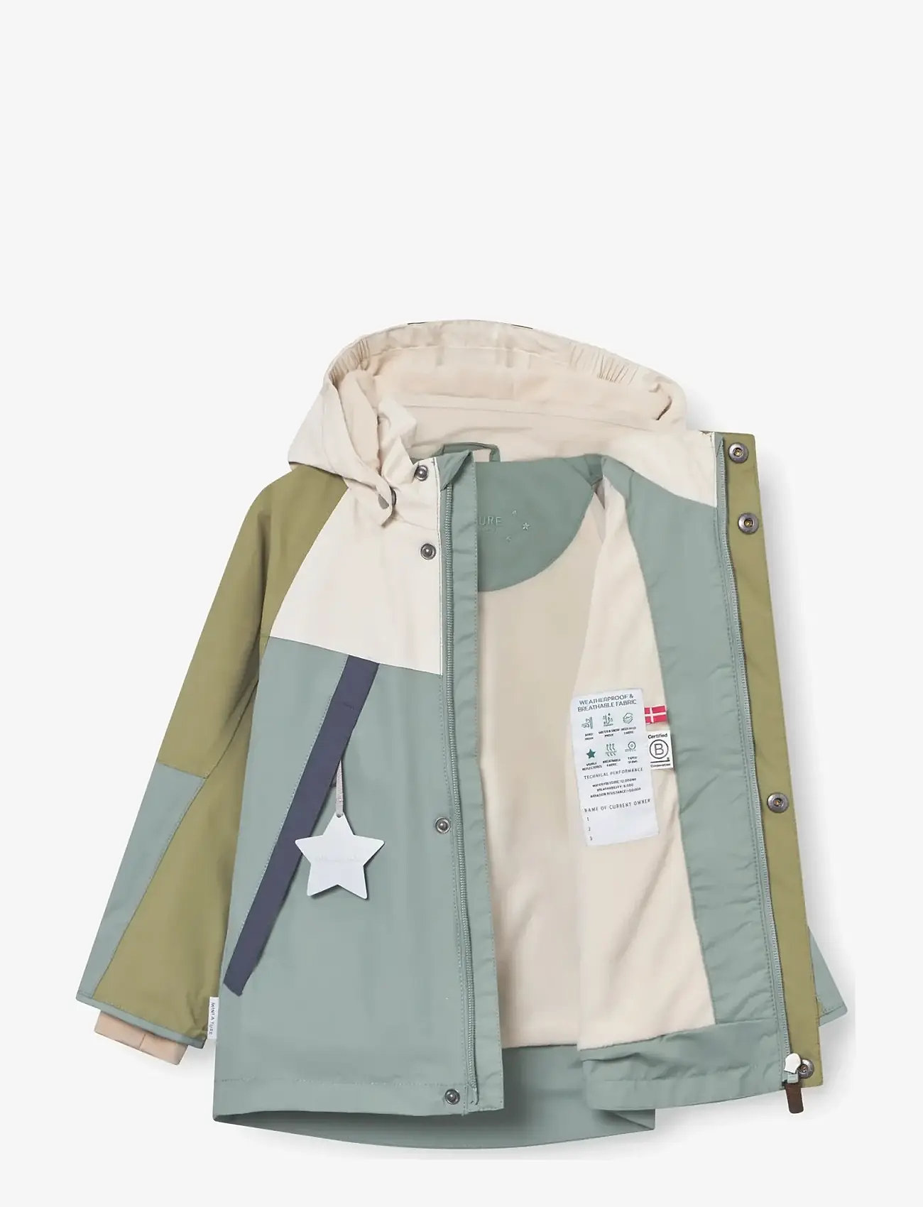 MINI A TURE - MATVALON fleece lined jacket. GRS - Õhukesed joped - granite green col. b. - 3