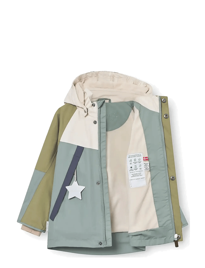 MINI A TURE - MATVALON fleece lined jacket. GRS - Õhukesed joped - granite green col. b. - 3