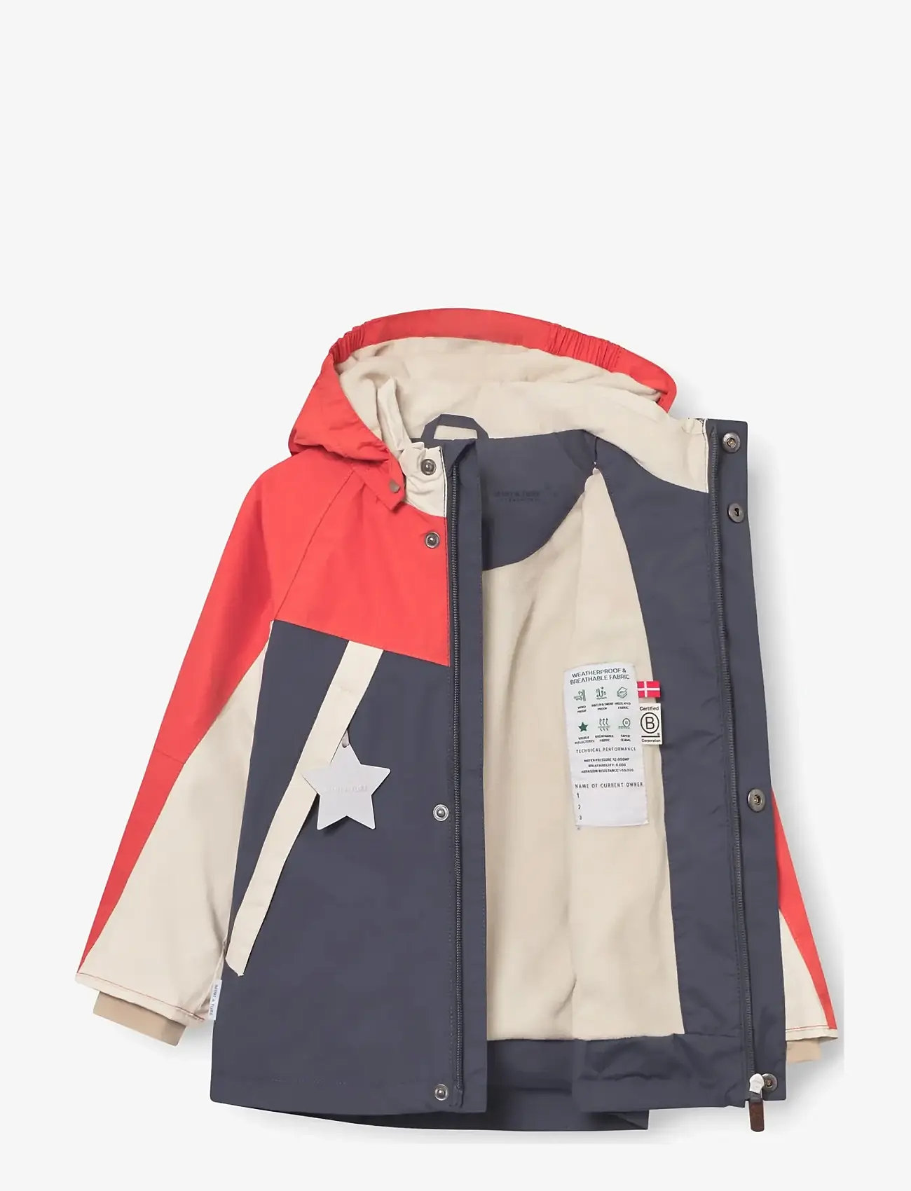 MINI A TURE - MATVALON fleece lined jacket. GRS - lette jakker - paprika red col. b. - 3