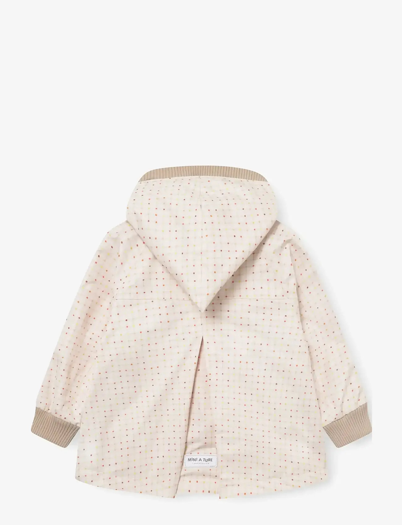 MINI A TURE - MATWIAMI fleece lined jacket. GRS - print crayon grid - 2