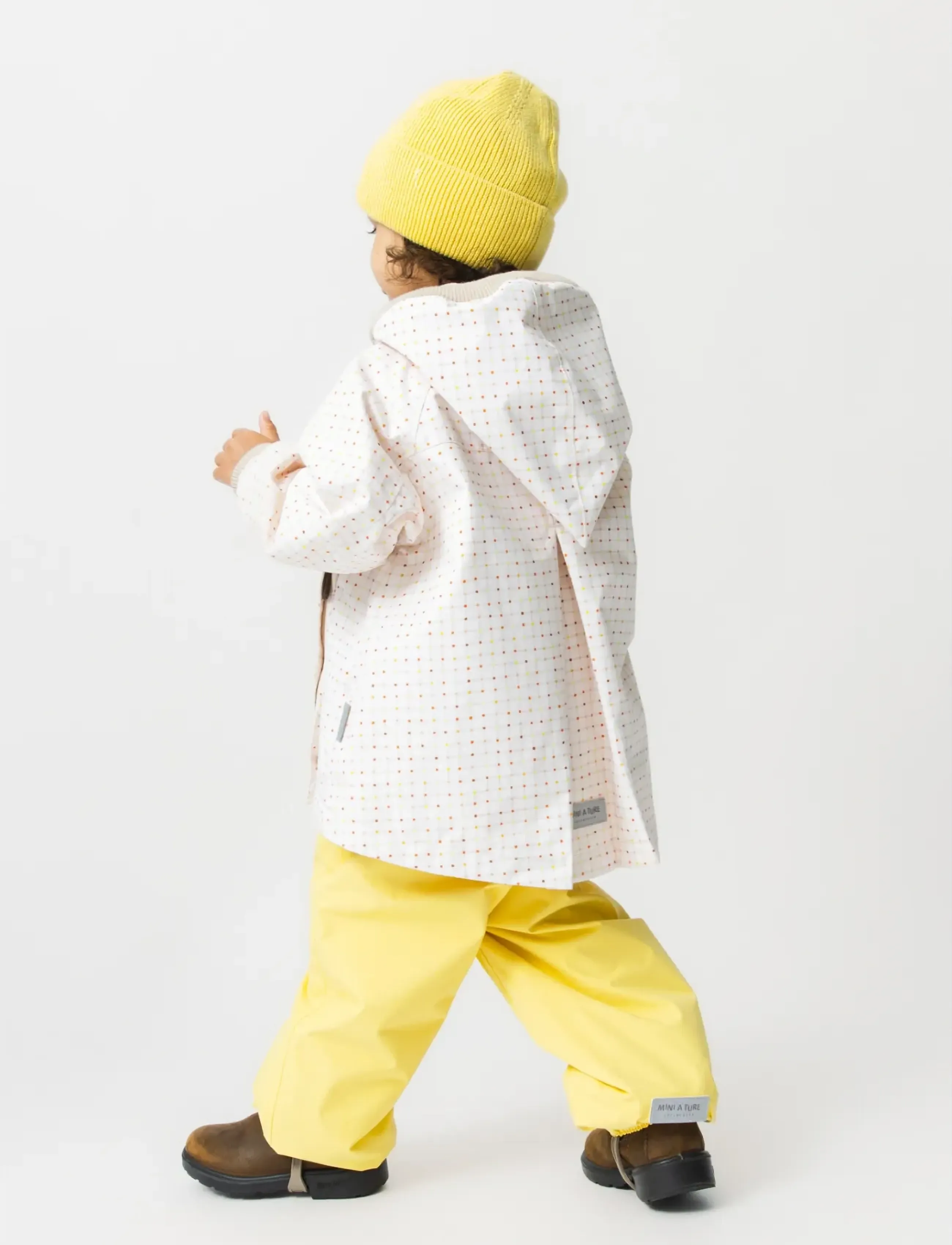 MINI A TURE - MATWIAMI fleece lined jacket. GRS - leichte jacken - print crayon grid - 4