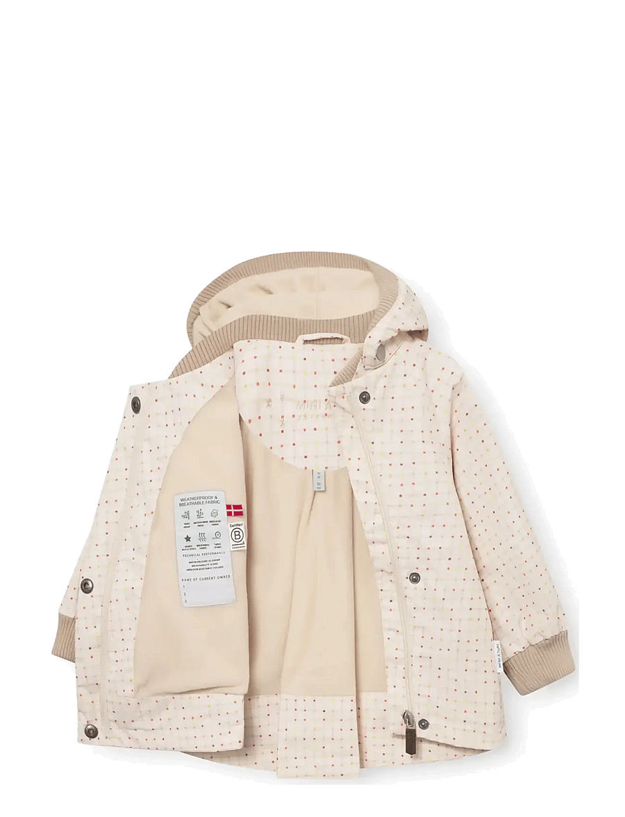 MINI A TURE - MATWIAMI fleece lined jacket. GRS - leichte jacken - print crayon grid - 3