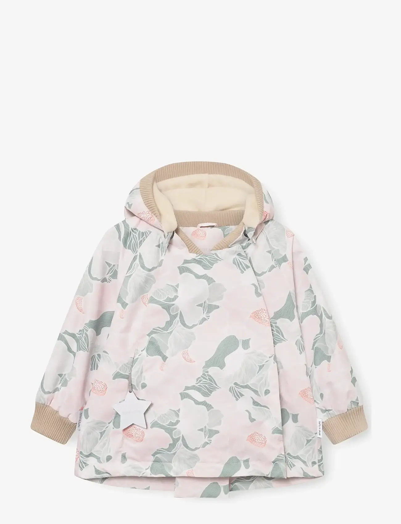 MINI A TURE - MATWIAMI fleece lined jacket. GRS - Õhukesed joped - print petal topography - 1