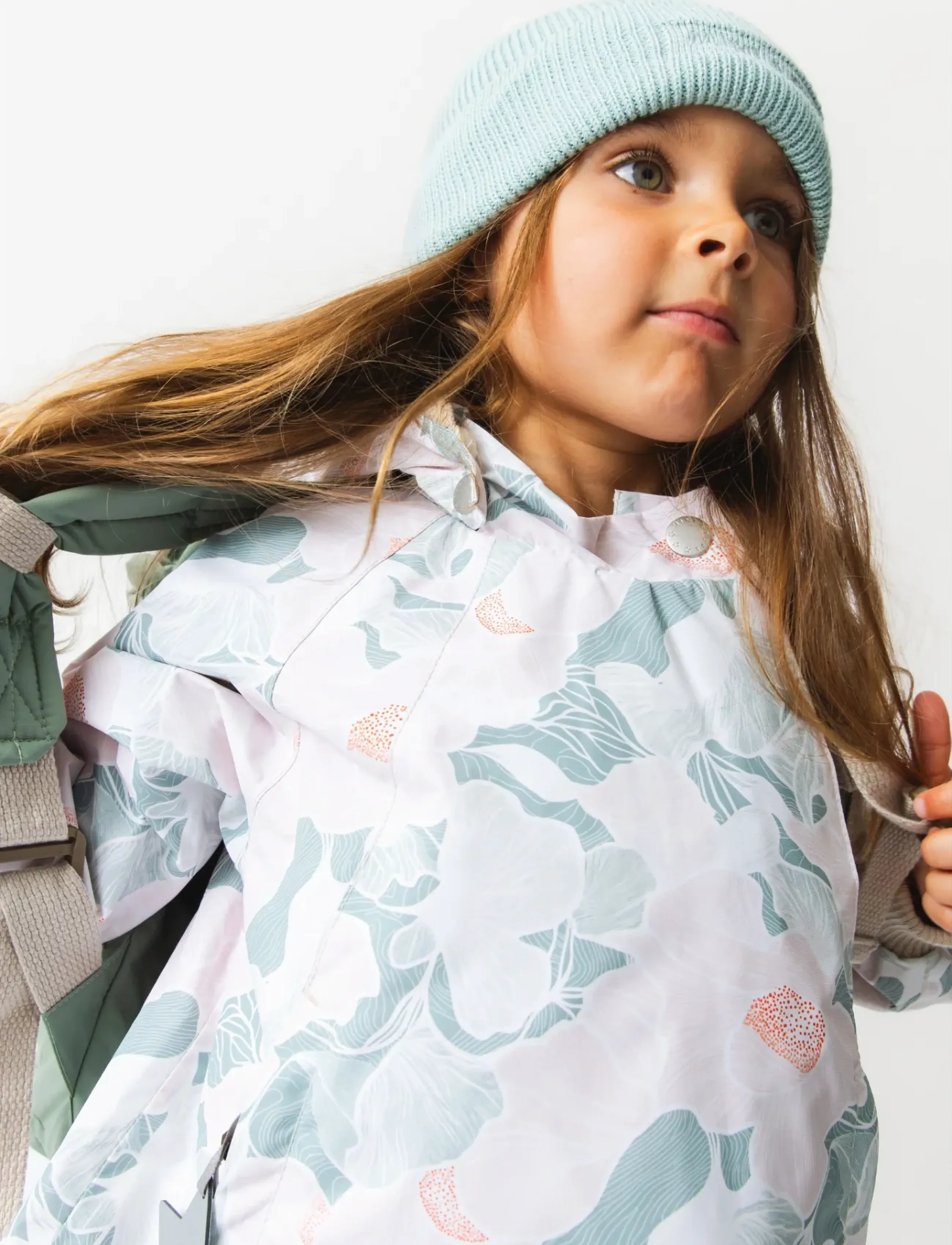 MINI A TURE MATWIAMI fleece lined jacket. GRS - MINI A TURE - PRINT PETAL TOPOGRAPHY / multi