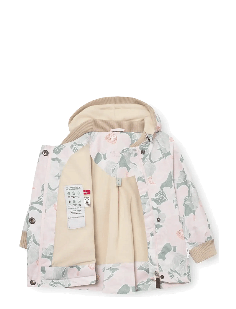 MINI A TURE - MATWIAMI fleece lined jacket. GRS - Õhukesed joped - print petal topography - 3
