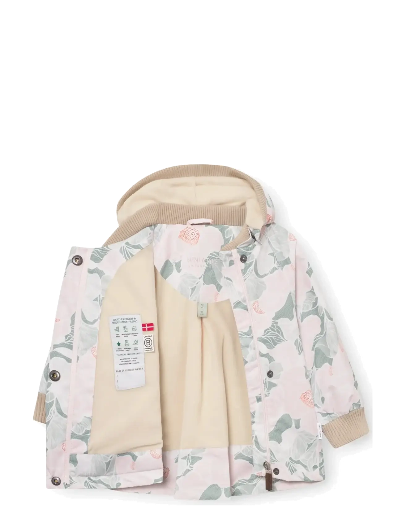 MINI A TURE - MATWIAMI fleece lined jacket. GRS - leichte jacken - print petal topography - 3