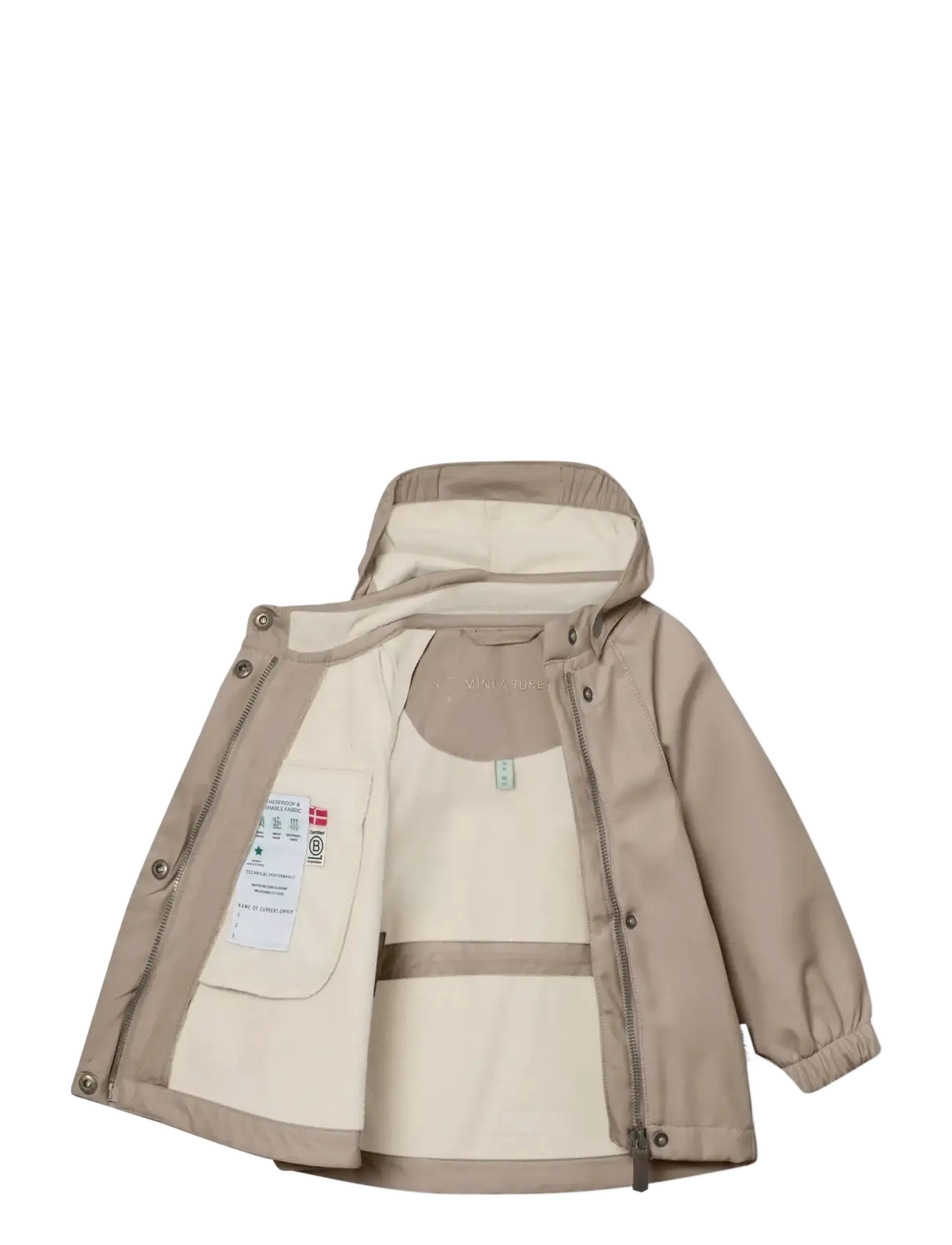 MINI A TURE - MATWAI softshell jacket. GRS - softshell jackets - grey brown - 2