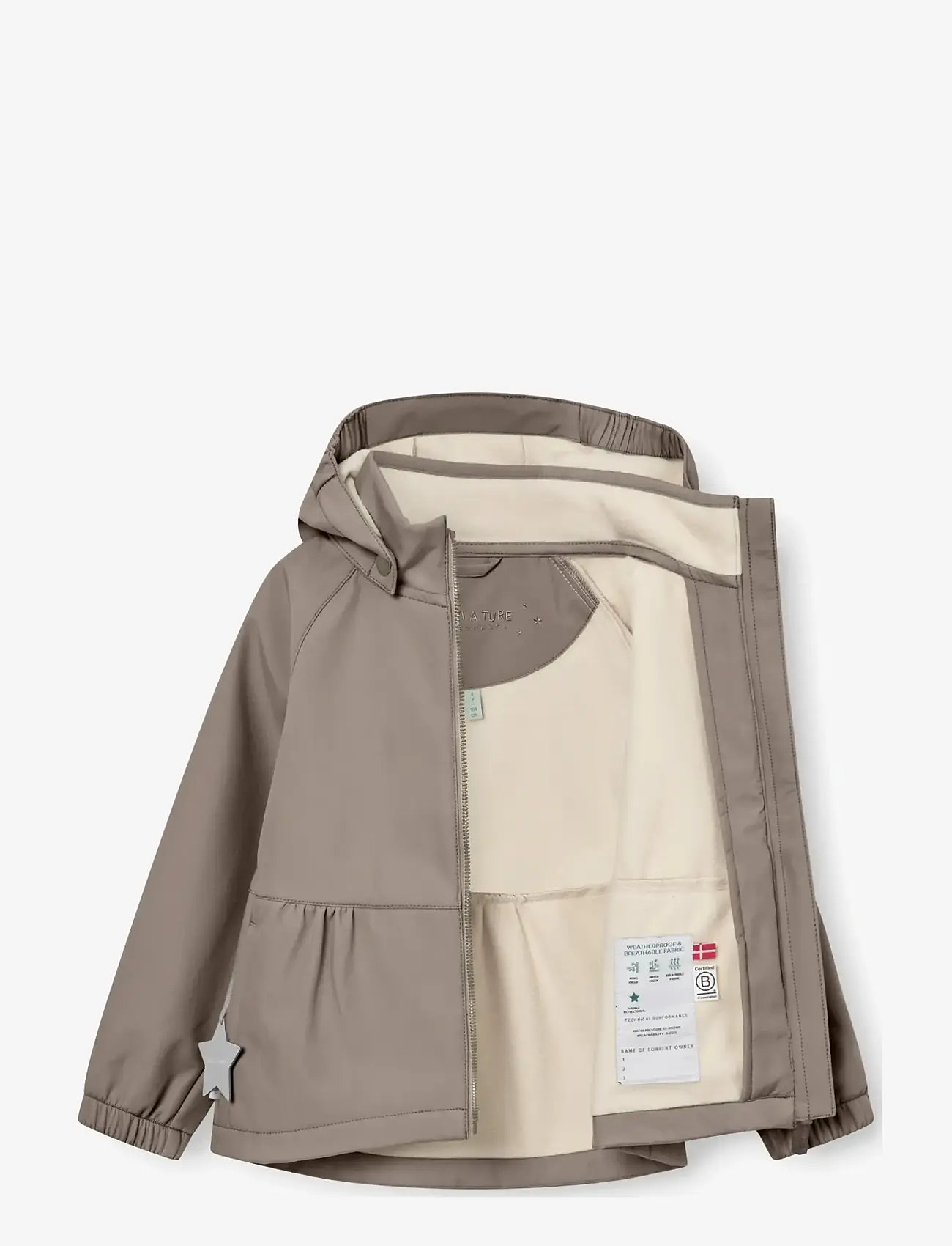 MINI A TURE - MATBRIDDI softshell jacket. GRS - softshelljackor - grey brown - 2