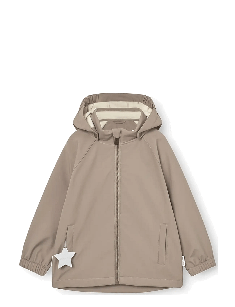 MINI A TURE - MATADEN softshell jacket. GRS - softshell jakid - grey brown - 1