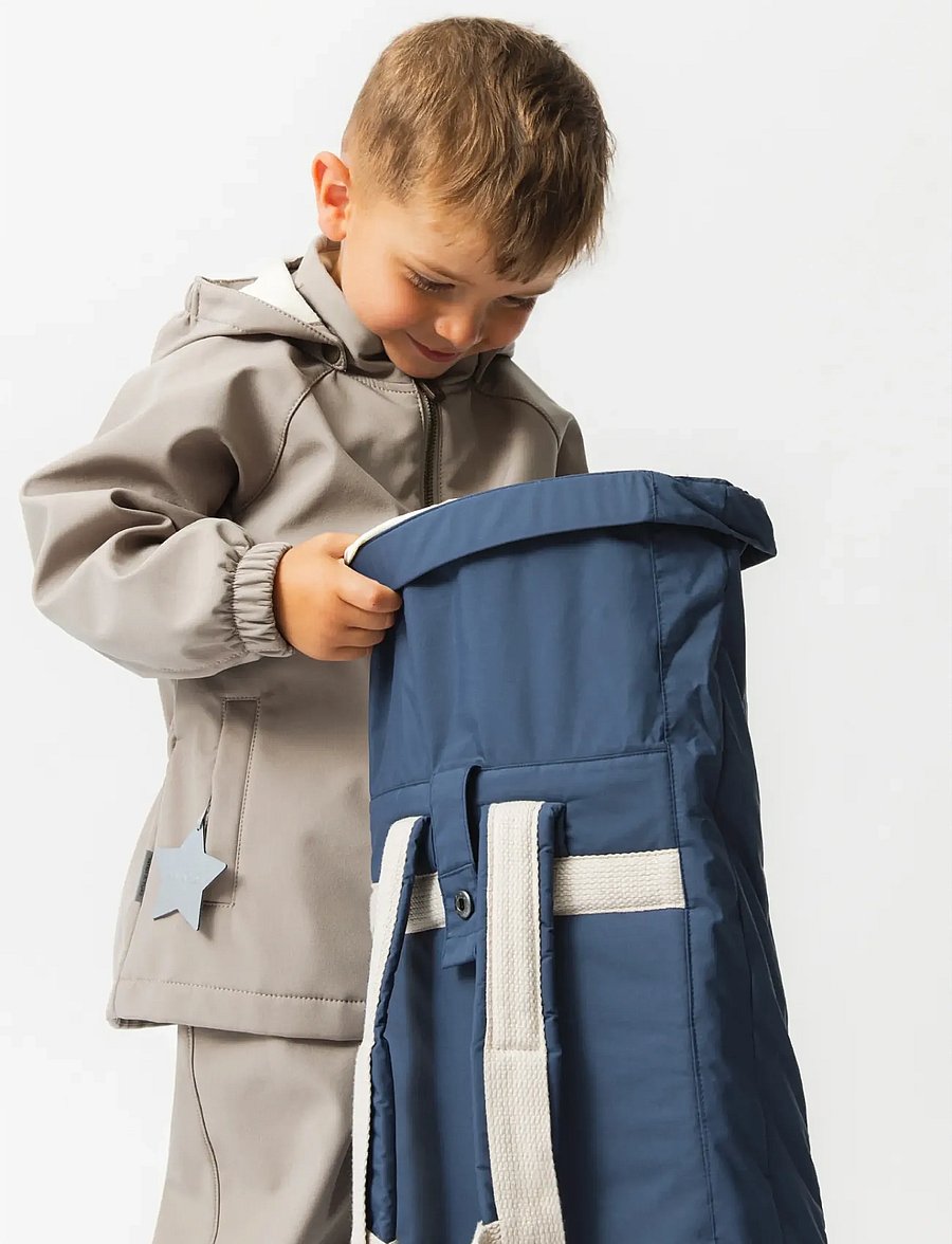 MINI A TURE - MATADEN softshell jacket. GRS - softshelljackor - grey brown - 4