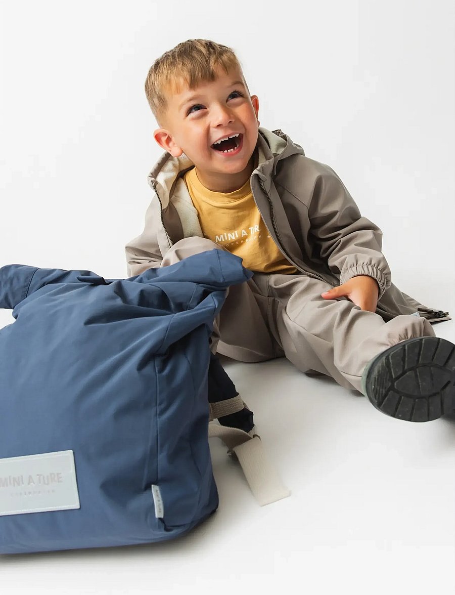 MINI A TURE - MATADEN softshell jacket. GRS - softshelljackor - grey brown - 5