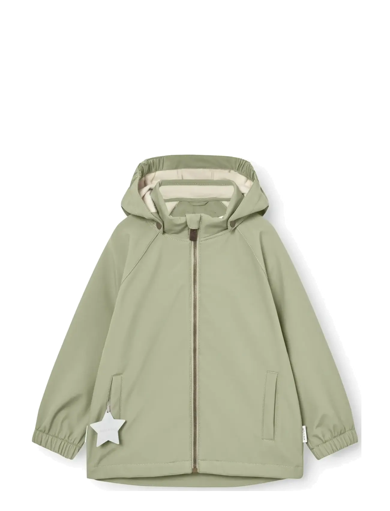 MINI A TURE MATADEN softshell jacket. GRS - Nyheder - TEA GREEN / khaki/green