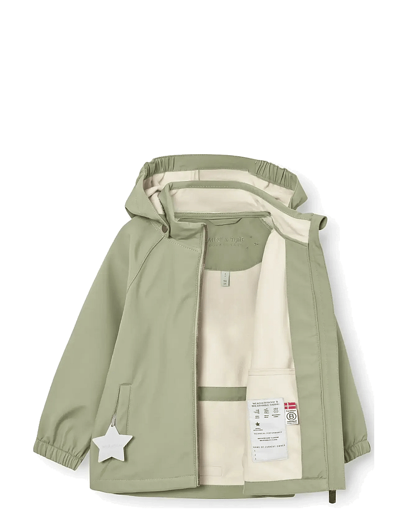MINI A TURE - MATADEN softshell jacket. GRS - softshelljackor - tea green - 2
