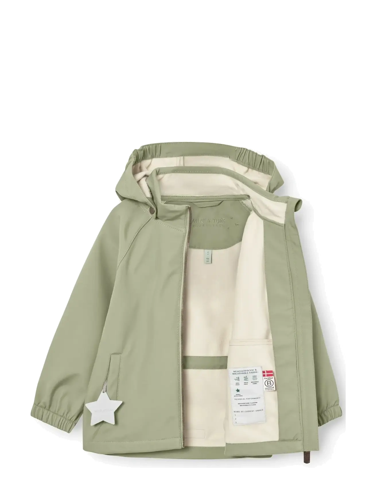 MINI A TURE - MATADEN softshell jacket. GRS - softshell-jackor - tea green - 2