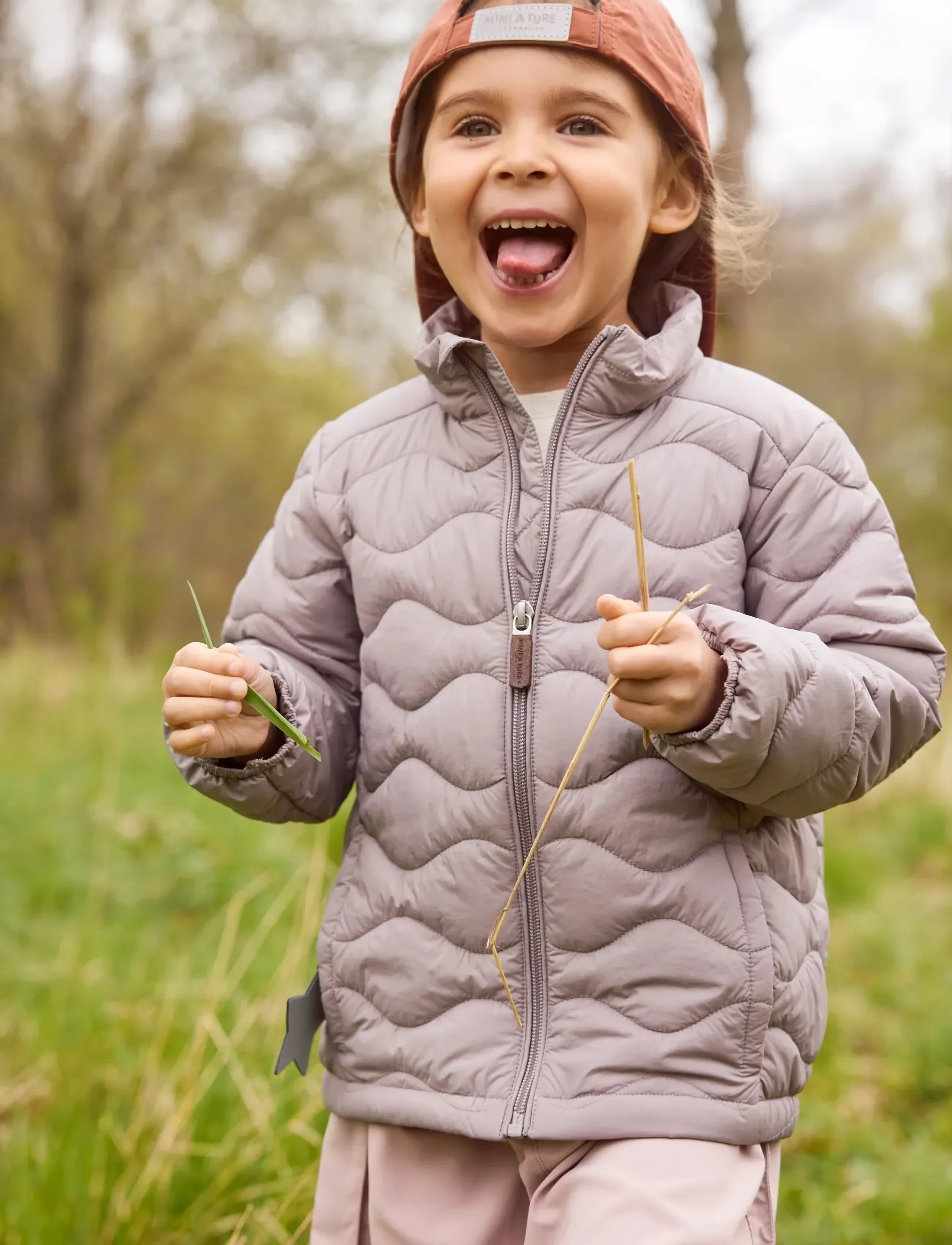 MINI A TURE Matnava Lightweight Puffer Jacket. Grs, 5Y/110, Jackets & Coats, Grau - Quilted Jackets, Kinder