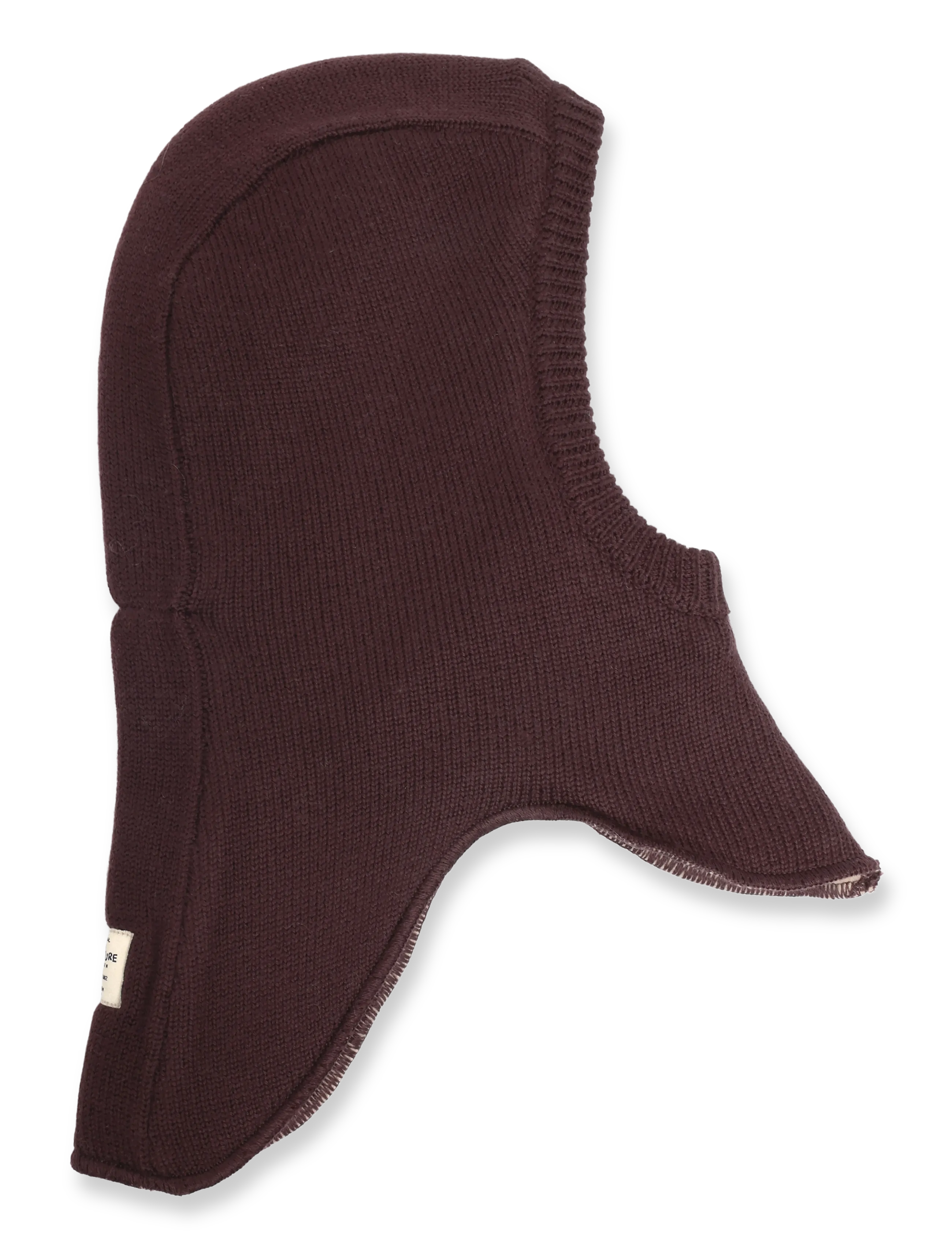 MINI A TURE - MATJORK fleece lined balaclava. RWS - vinteraccessoarer - fudge aubergine - 1