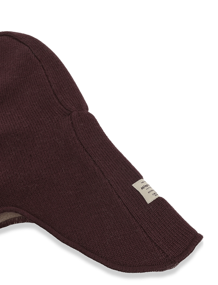 MINI A TURE - MATJORK fleece lined balaclava. RWS - vinteraccessoarer - fudge aubergine - 3