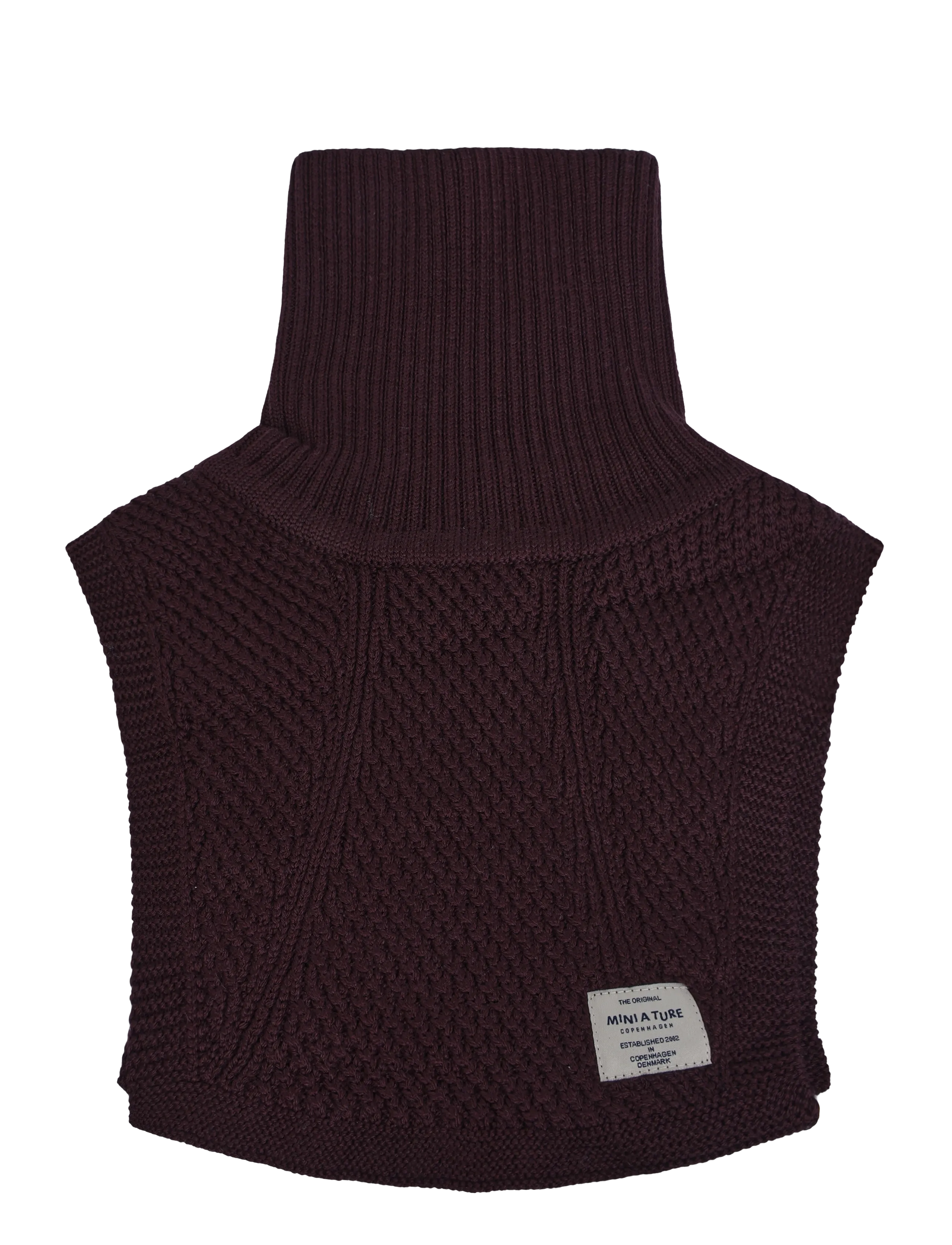 MINI A TURE MATTAYLER neckwarmer. RWS - Neckwarmer - FUDGE AUBERGINE / burgundy