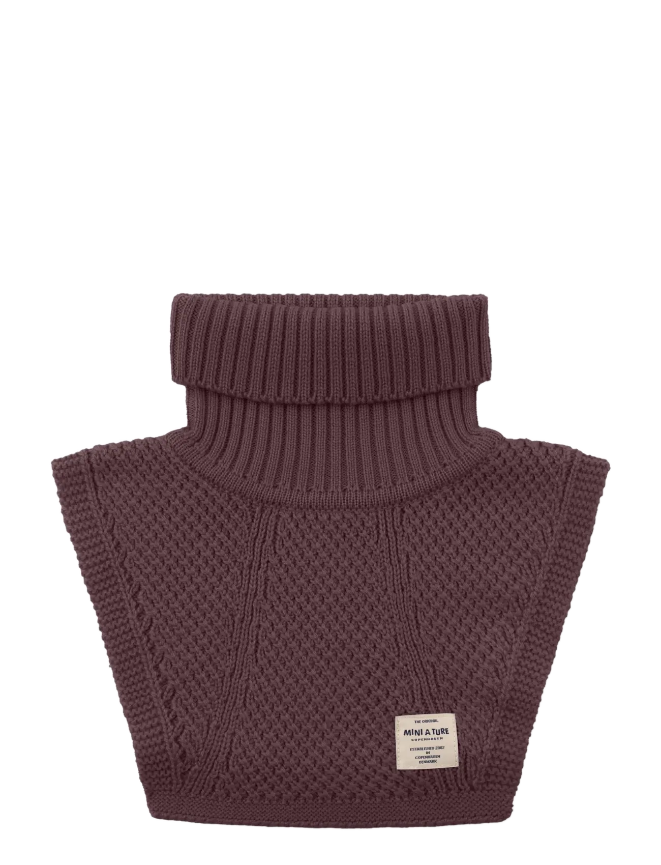 MINI A TURE MATTAYLER neckwarmer. RWS - Halswärmer - FUDGE AUBERGINE / burgundy