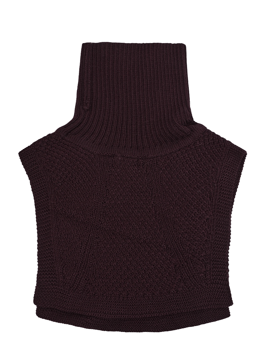 MINI A TURE - MATTAYLER neckwarmer. RWS - halsvärmare - fudge aubergine - 1