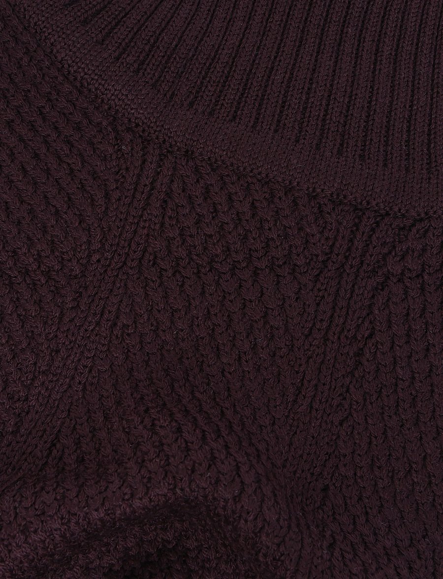 MINI A TURE - MATTAYLER neckwarmer. RWS - halsvärmare - fudge aubergine - 2