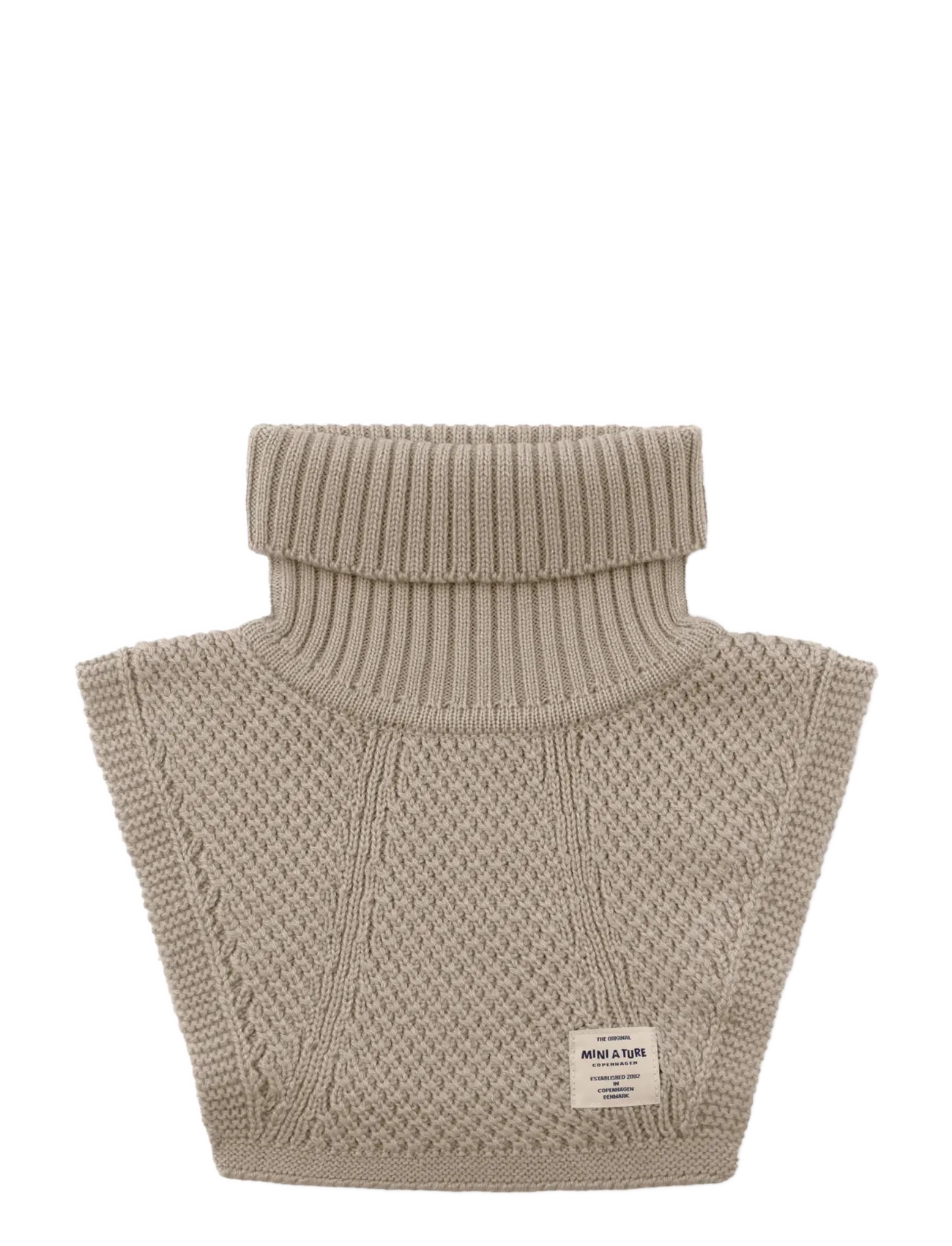 MINI A TURE MATTAYLER neckwarmer. RWS - Halswärmer - GREY BROWN / beige