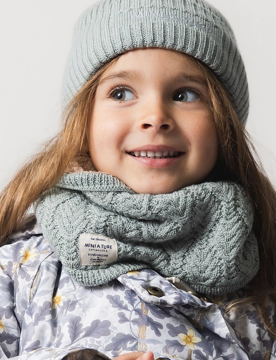 MINI A TURE - MATGOI fleece lined neckwarmer. RWS - neckwarmer - slate gray - 0