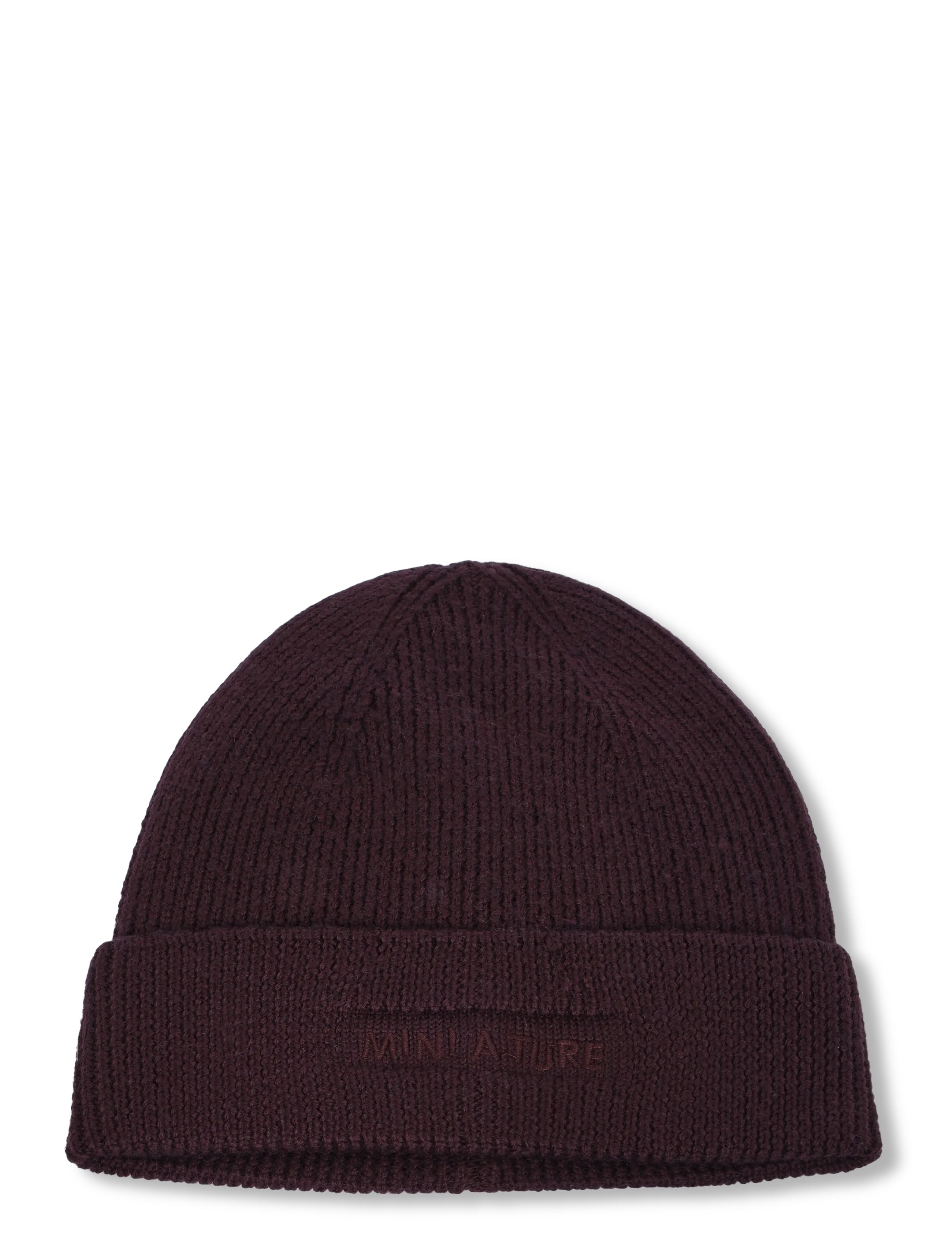 MINI A TURE MATBOJE beanie. RWS - Barn 98-134 - FUDGE AUBERGINE / burgundy