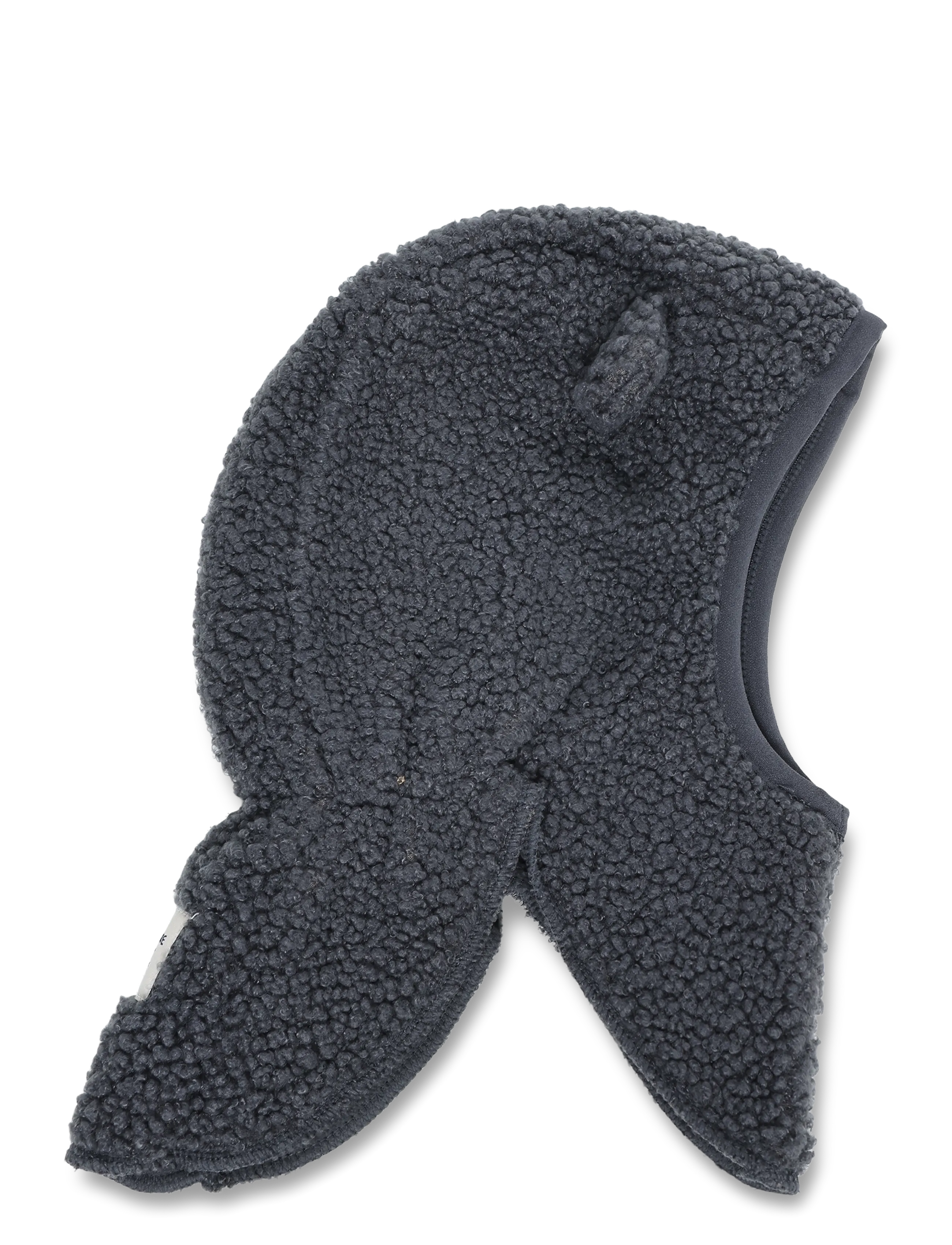 MINI A TURE MATJEFFI teddyfleece balaclava. GRS - Winter accessories - FORGED IRON BLUE / grey