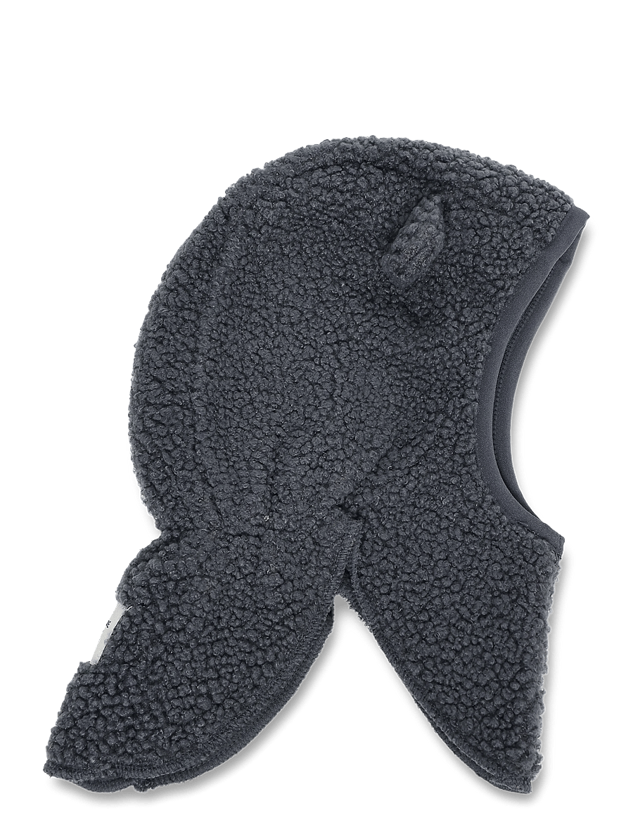 MINI A TURE - MATJEFFI teddyfleece balaclava. GRS - winter accessories - forged iron blue - 0