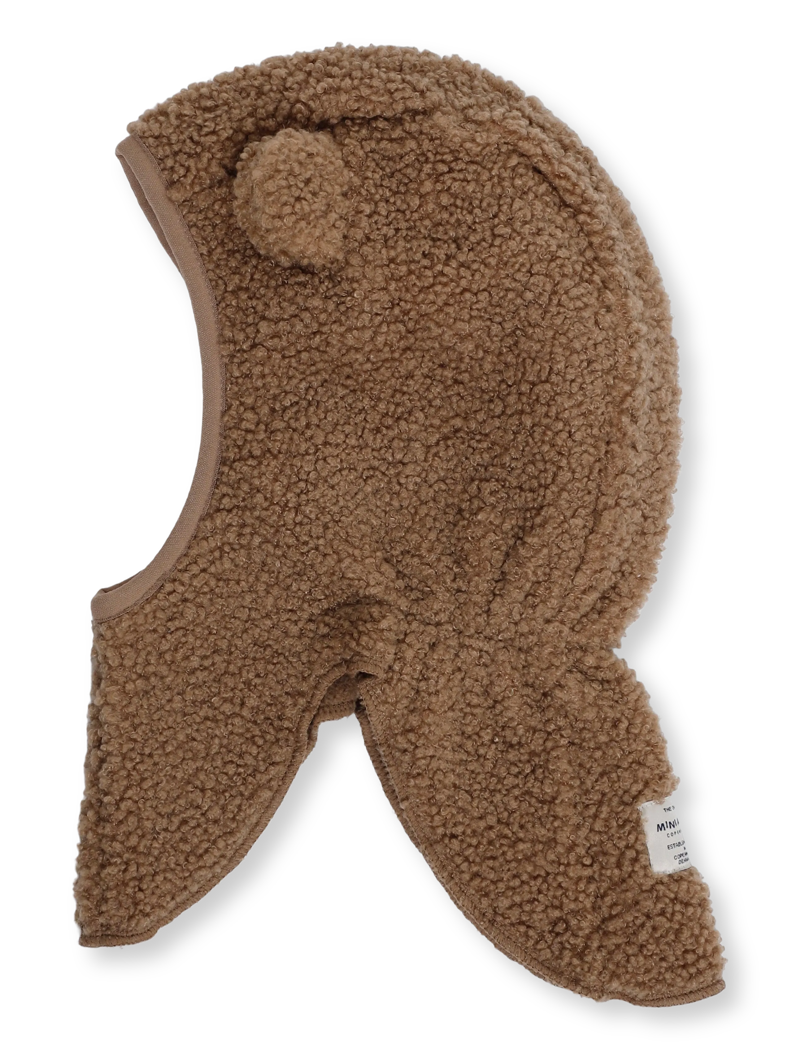 MINI A TURE - MATJEFFI teddyfleece balaclava. GRS - talvised aksessuaarid - otter brown - 1