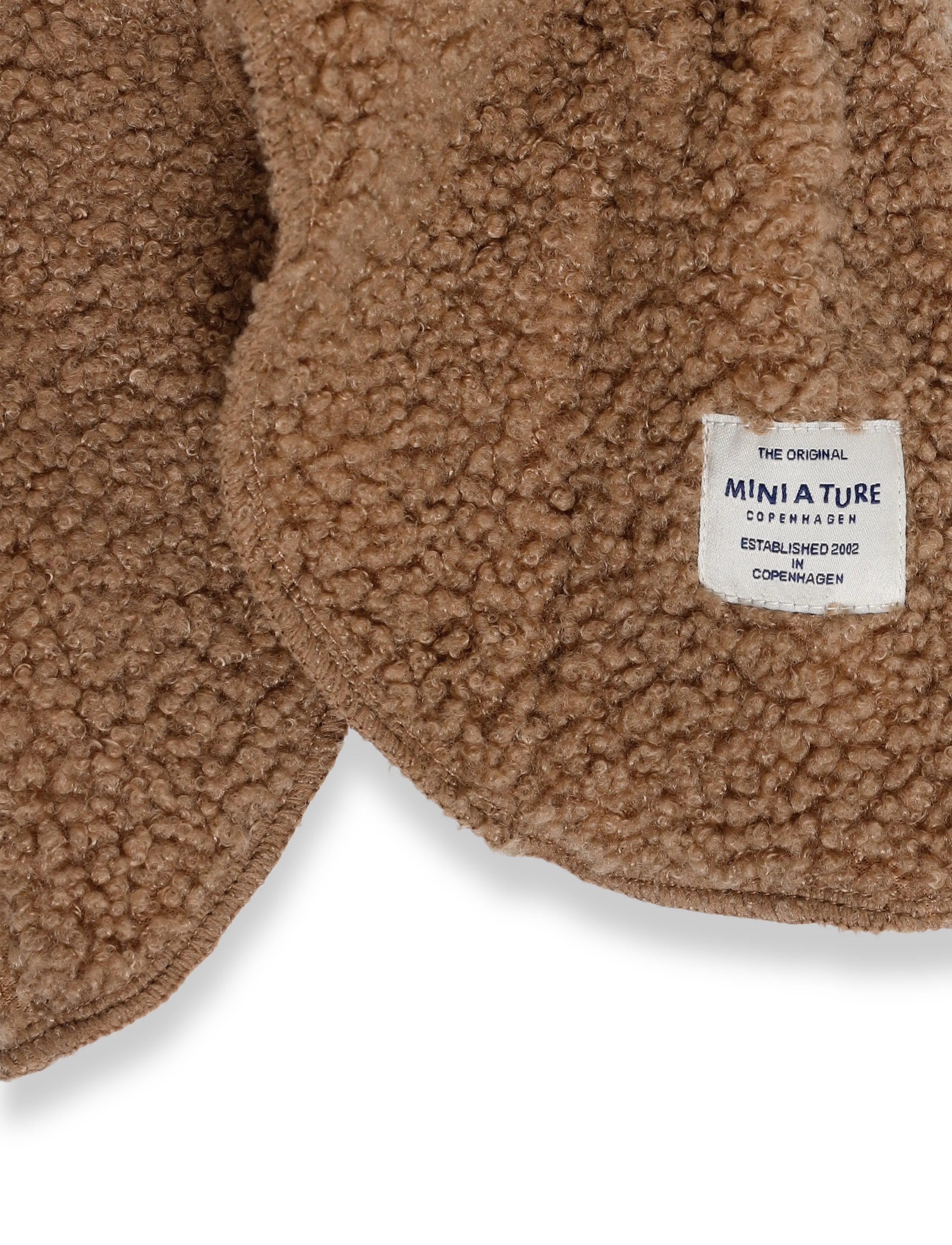 MINI A TURE - MATJEFFI teddyfleece balaclava. GRS - talvised aksessuaarid - otter brown - 2