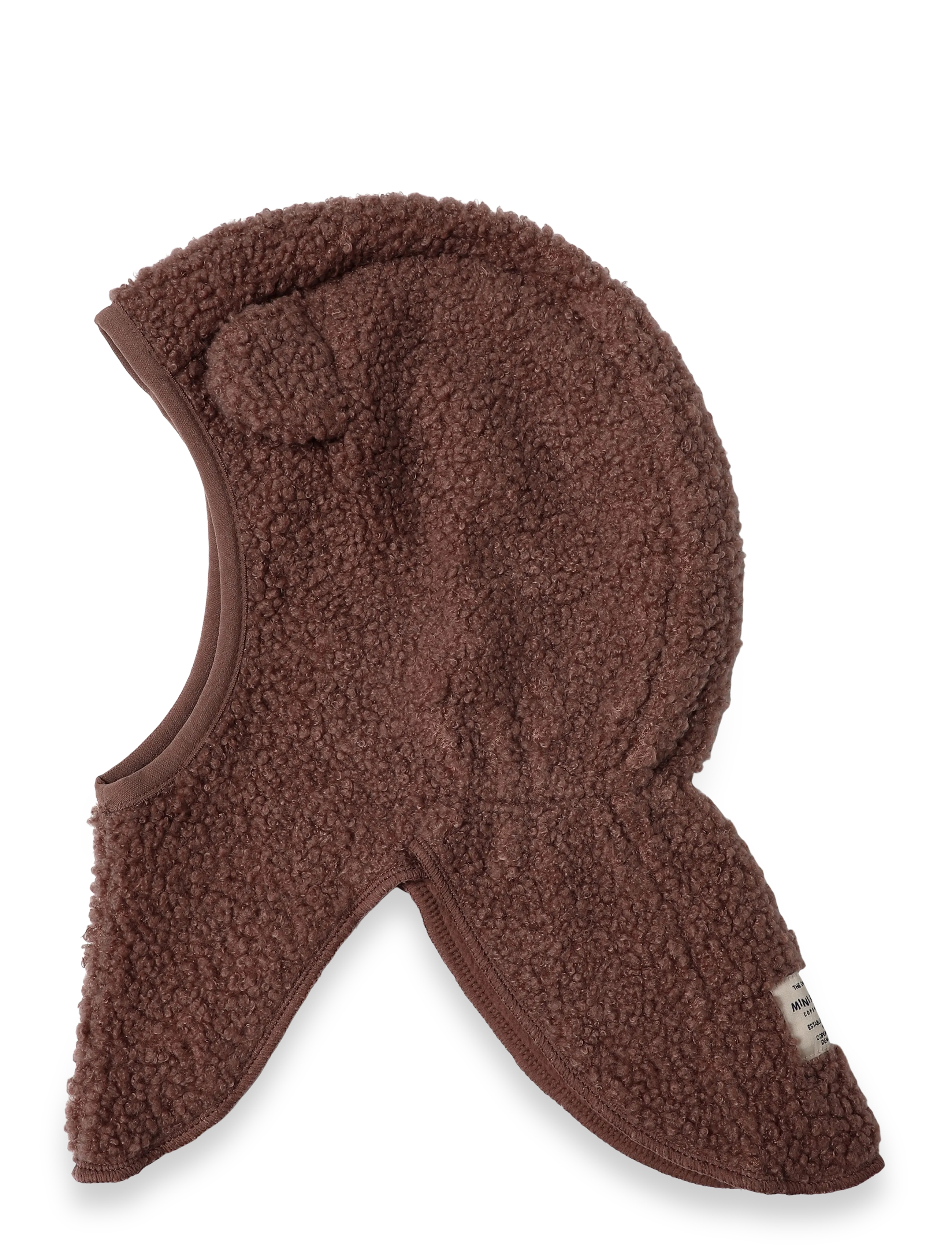 MINI A TURE - MATJEFFI teddyfleece balaclava. GRS - talvised aksessuaarid - peppercorn plum - 1