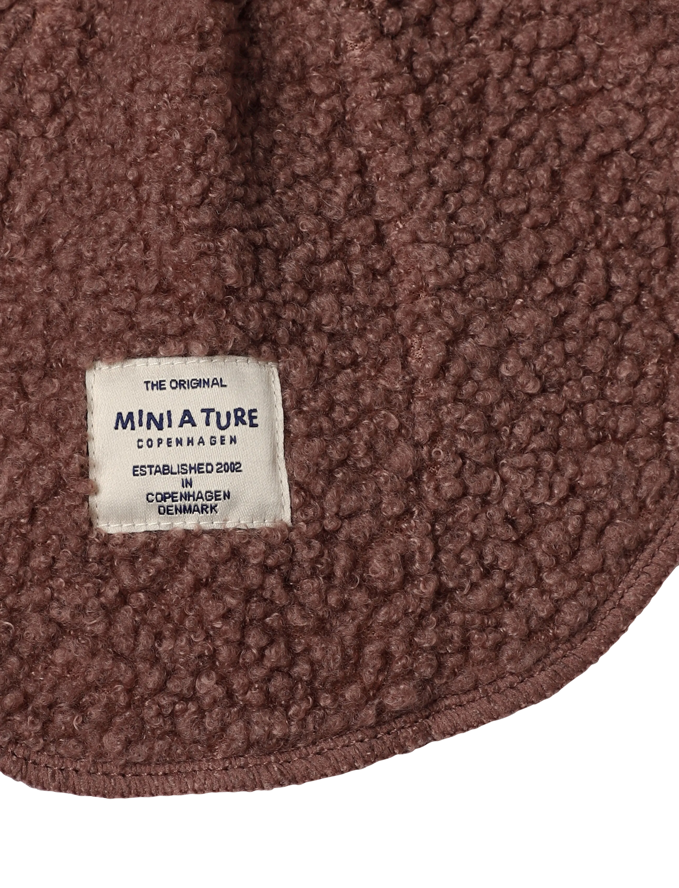 MINI A TURE - MATJEFFI teddyfleece balaclava. GRS - talvised aksessuaarid - peppercorn plum - 2
