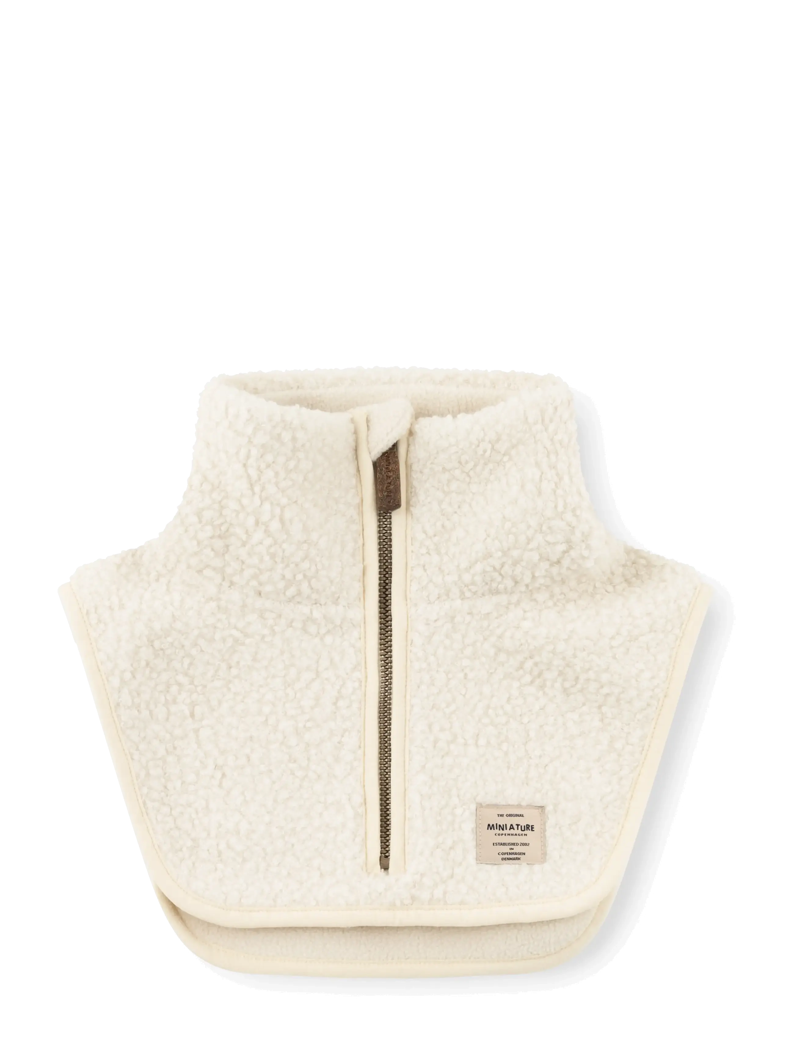 MINI A TURE MATAKTON teddyfleece zip neckwarmer. GRS - Tagasi kooli - ANGORA CREAM / cream