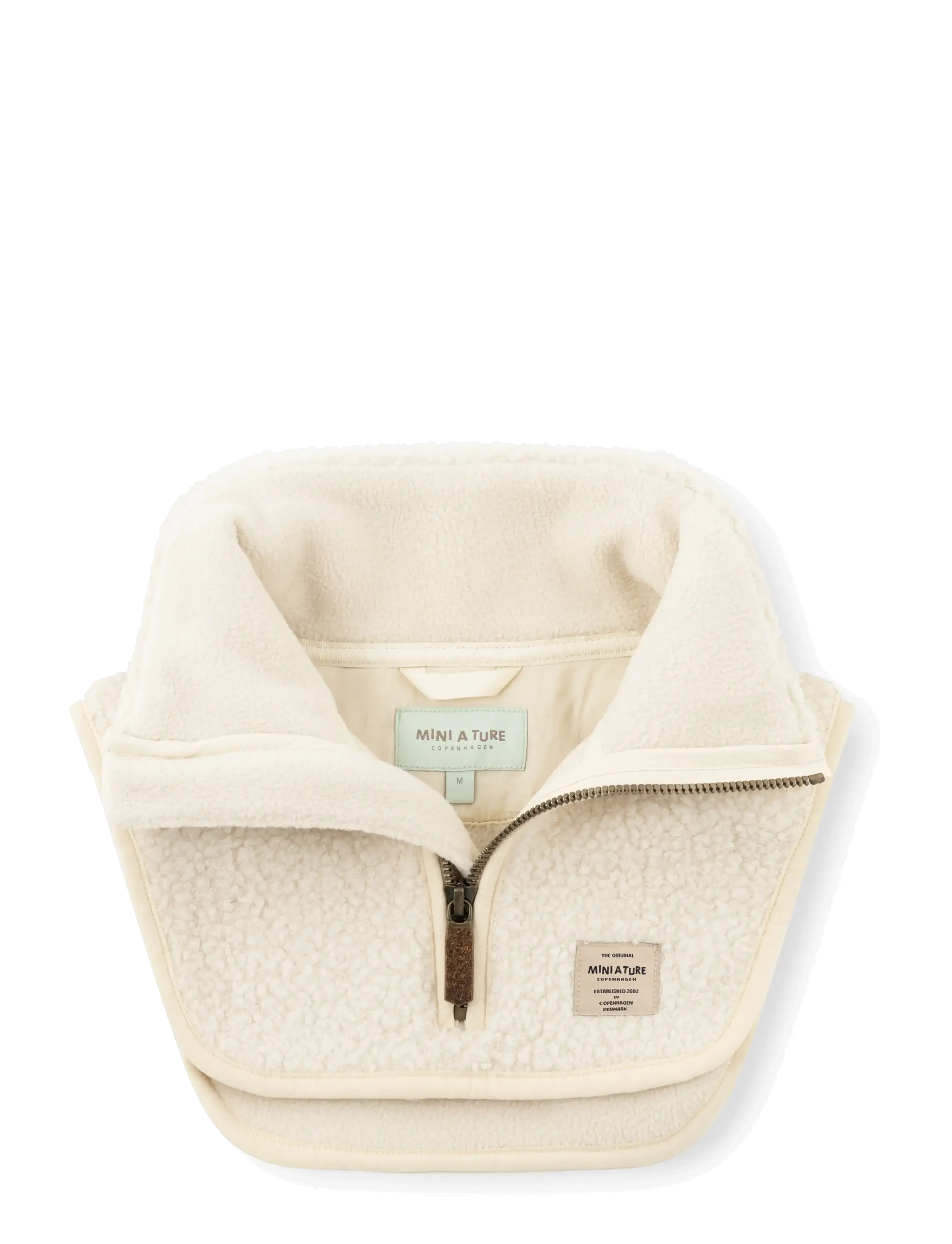 MINI A TURE - MATAKTON teddyfleece zip neckwarmer. GRS - kaelussallid - angora cream - 2