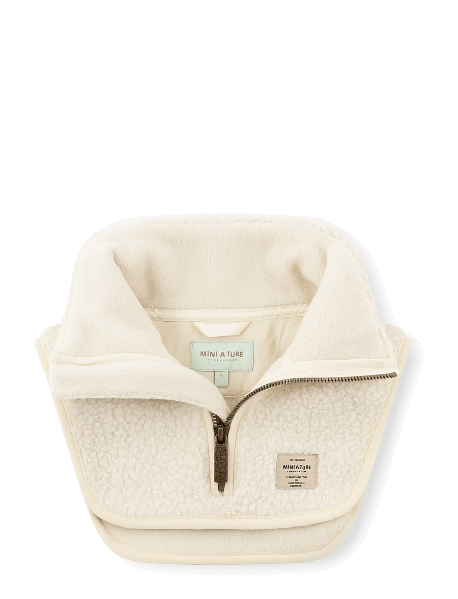 MINI A TURE - MATAKTON teddyfleece zip neckwarmer. GRS - kaelussallid - angora cream - 2