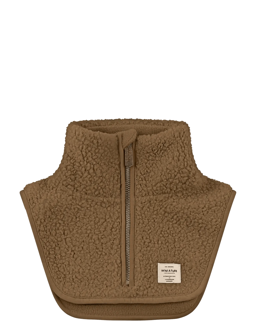 MINI A TURE - MATAKTON teddyfleece zip neckwarmer. GRS - kaelussallid - otter brown - 1