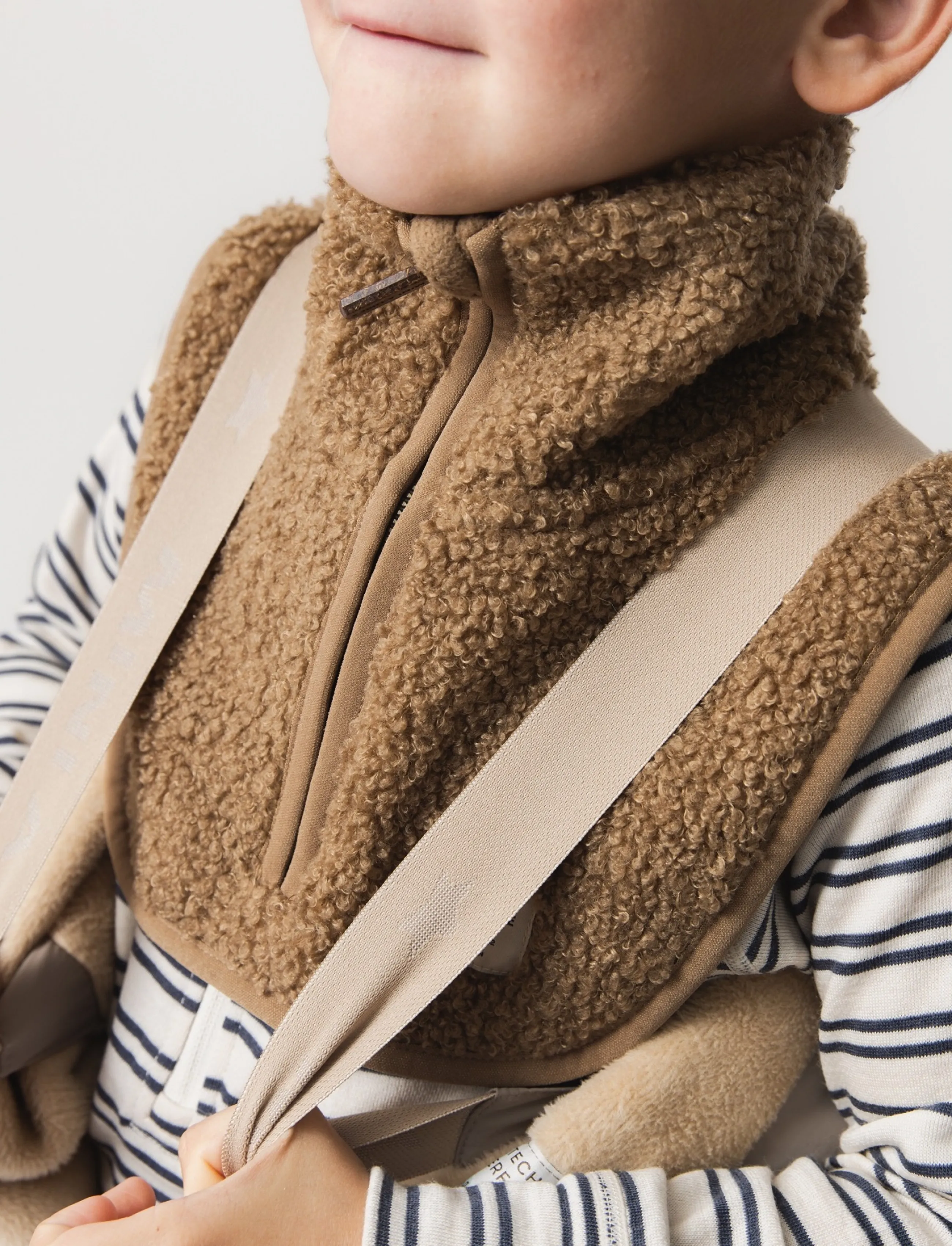 MINI A TURE - MATAKTON teddyfleece zip neckwarmer. GRS - kaelussallid - otter brown - 4