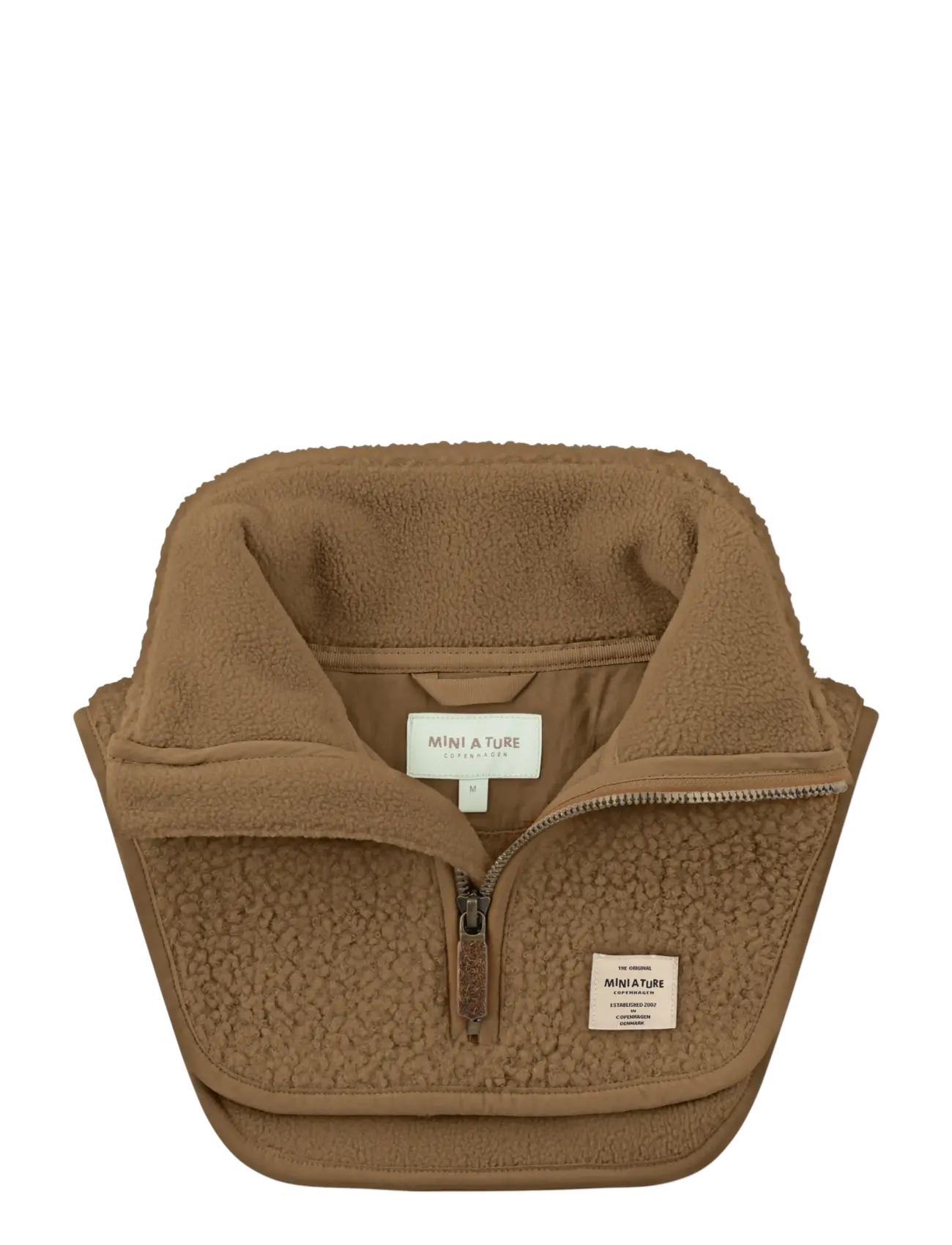 MINI A TURE - MATAKTON teddyfleece zip neckwarmer. GRS - kaelussallid - otter brown - 3