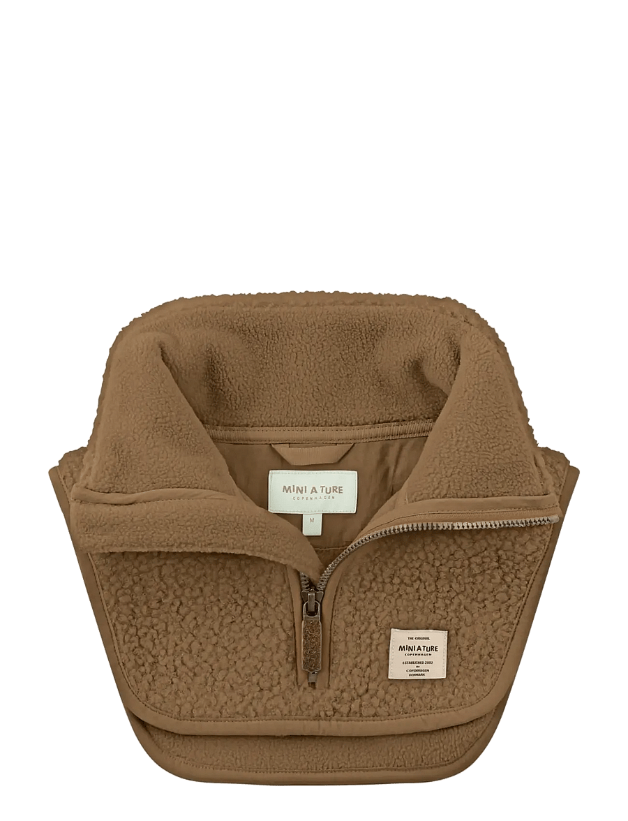 MINI A TURE - MATAKTON teddyfleece zip neckwarmer. GRS - kaelussallid - otter brown - 3