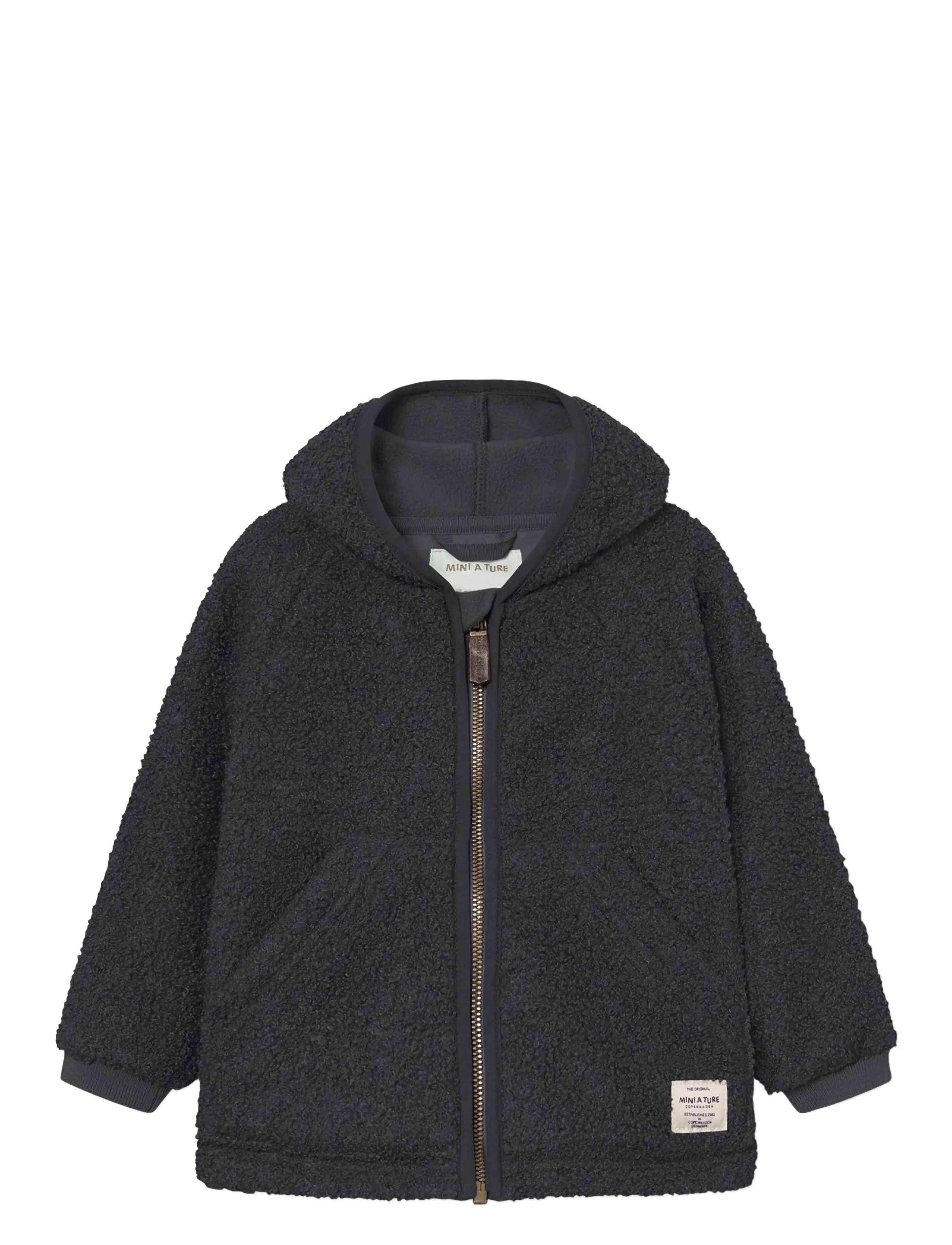MINI A TURE MATLIFF teddyfleece jacket. GRS - MINI A TURE - FORGED IRON BLUE / navy