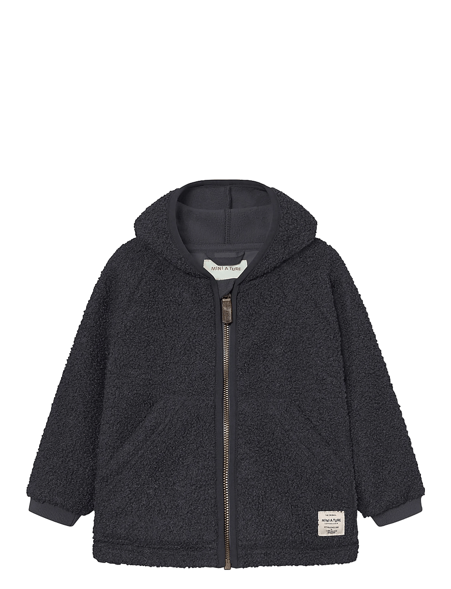 MINI A TURE - MATLIFF teddyfleece jacket. GRS - fliisjakid - forged iron blue - 0