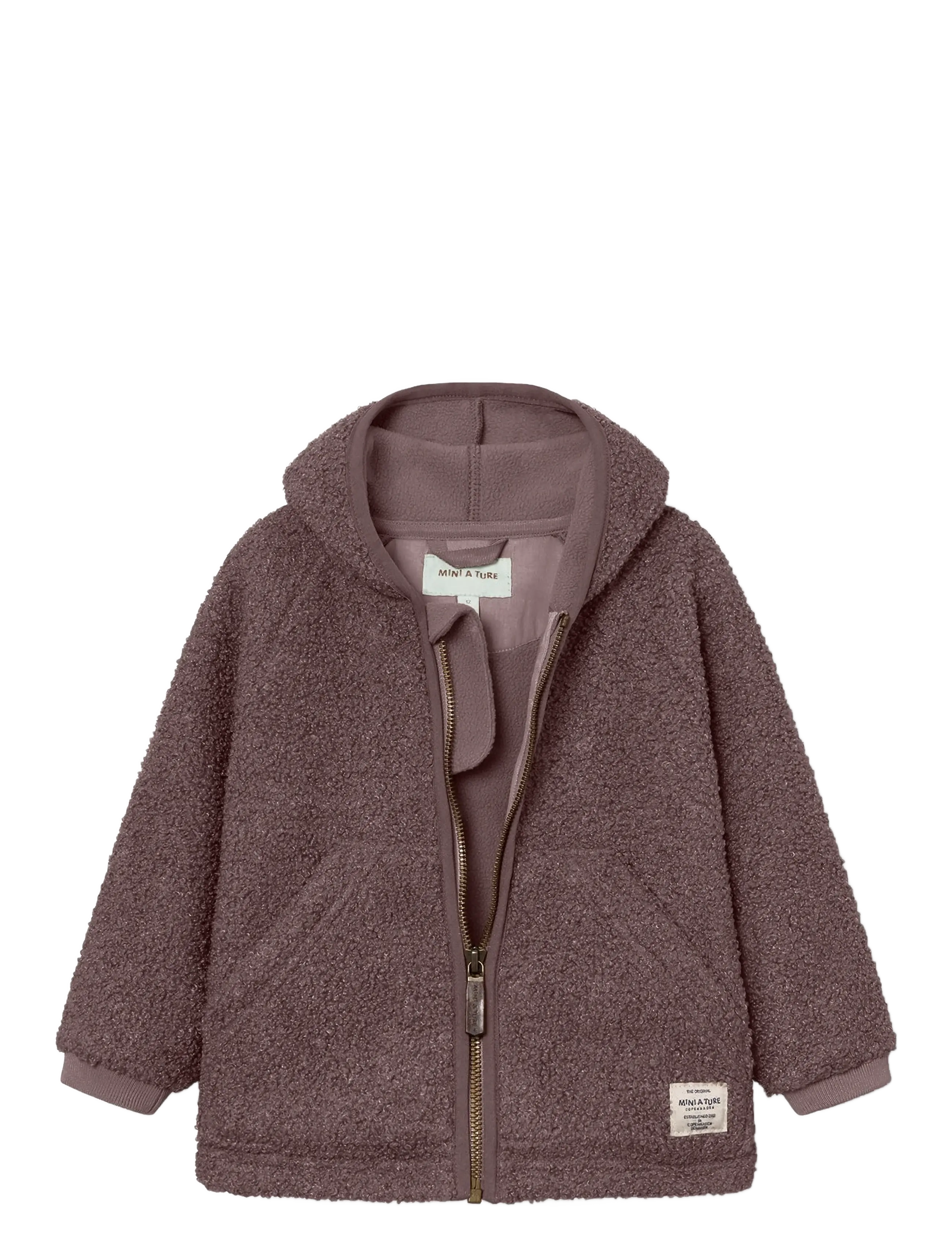 MINI A TURE - MATLIFF teddyfleece jacket. GRS - fliisjakid - peppercorn plum - 2