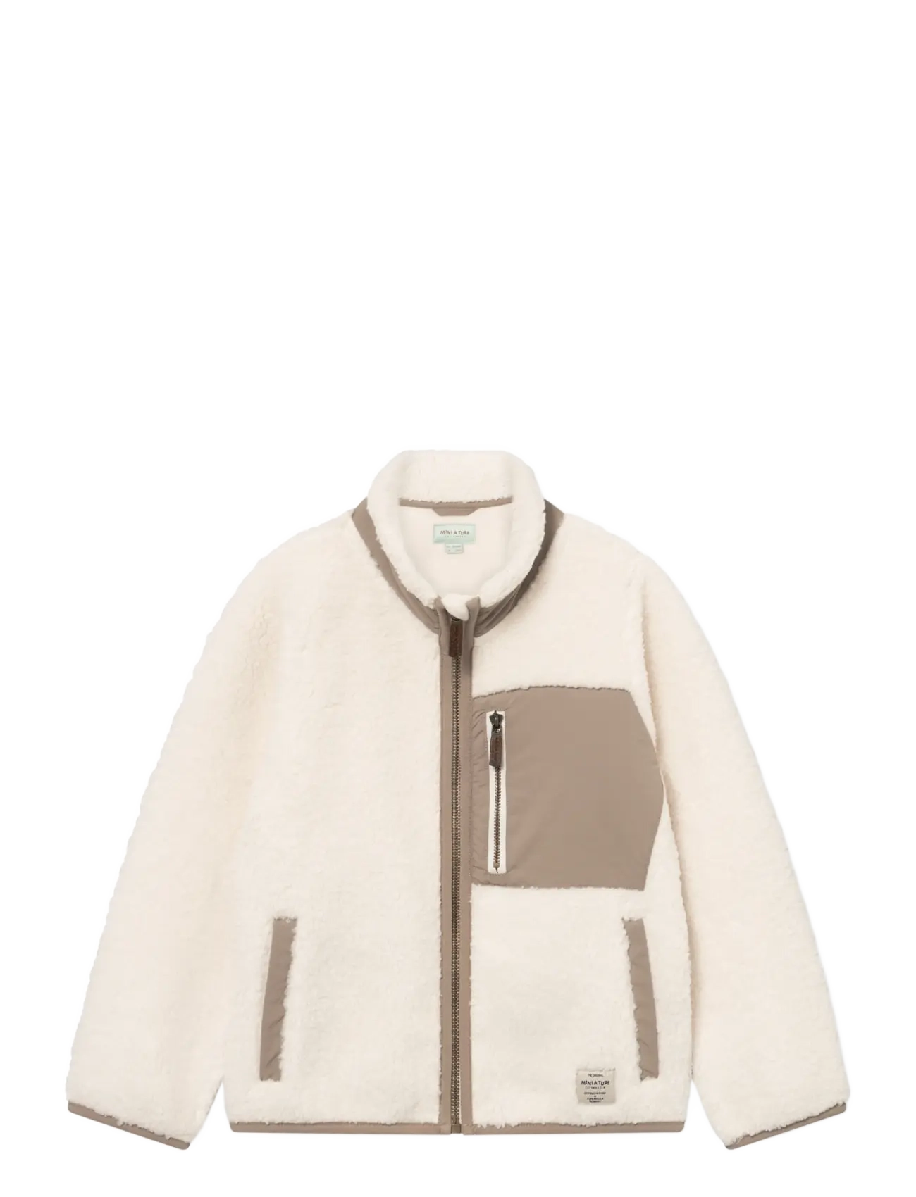 MINI A TURE MATALINUR teddyfleece jacket. GRS - Tagasi kooli - ANGORA CREAM / cream