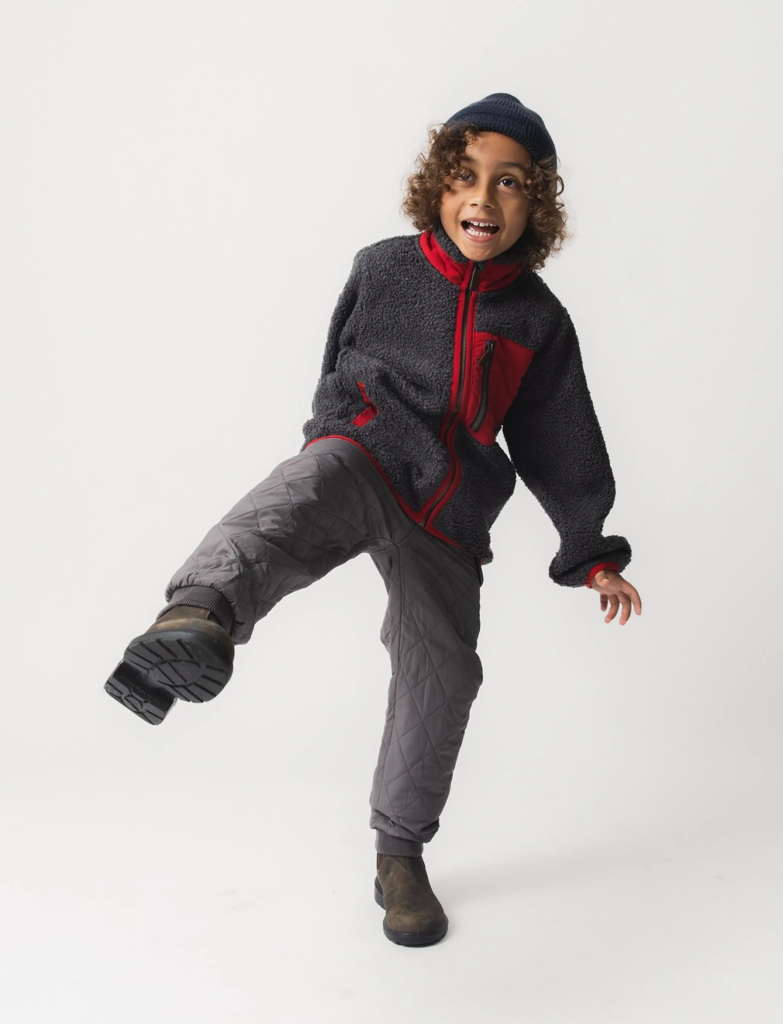 MINI A TURE - MATALINUR teddyfleece jacket. GRS - fliisjakid - forged iron blue - 3