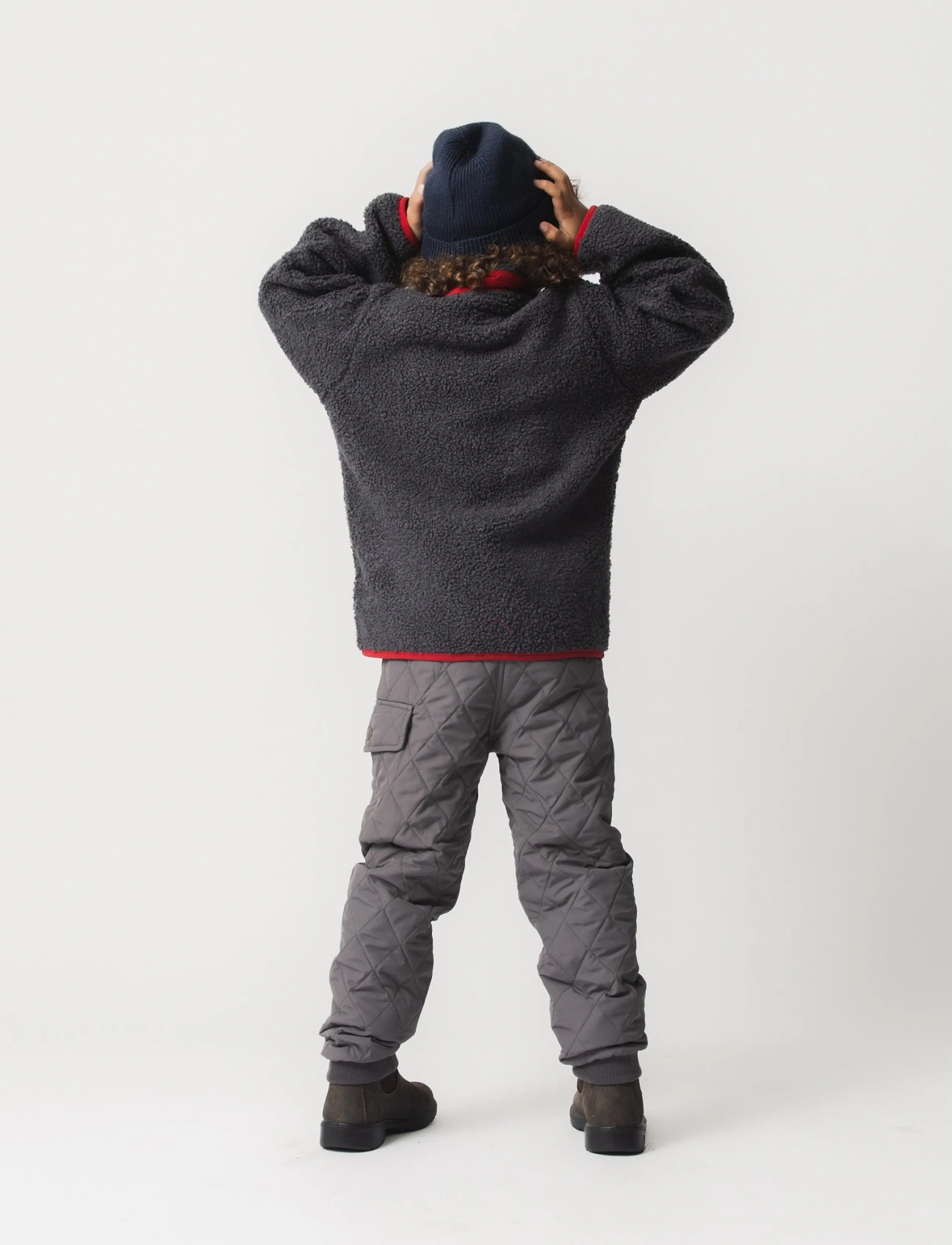 MINI A TURE - MATALINUR teddyfleece jacket. GRS - fliisjakid - forged iron blue - 4